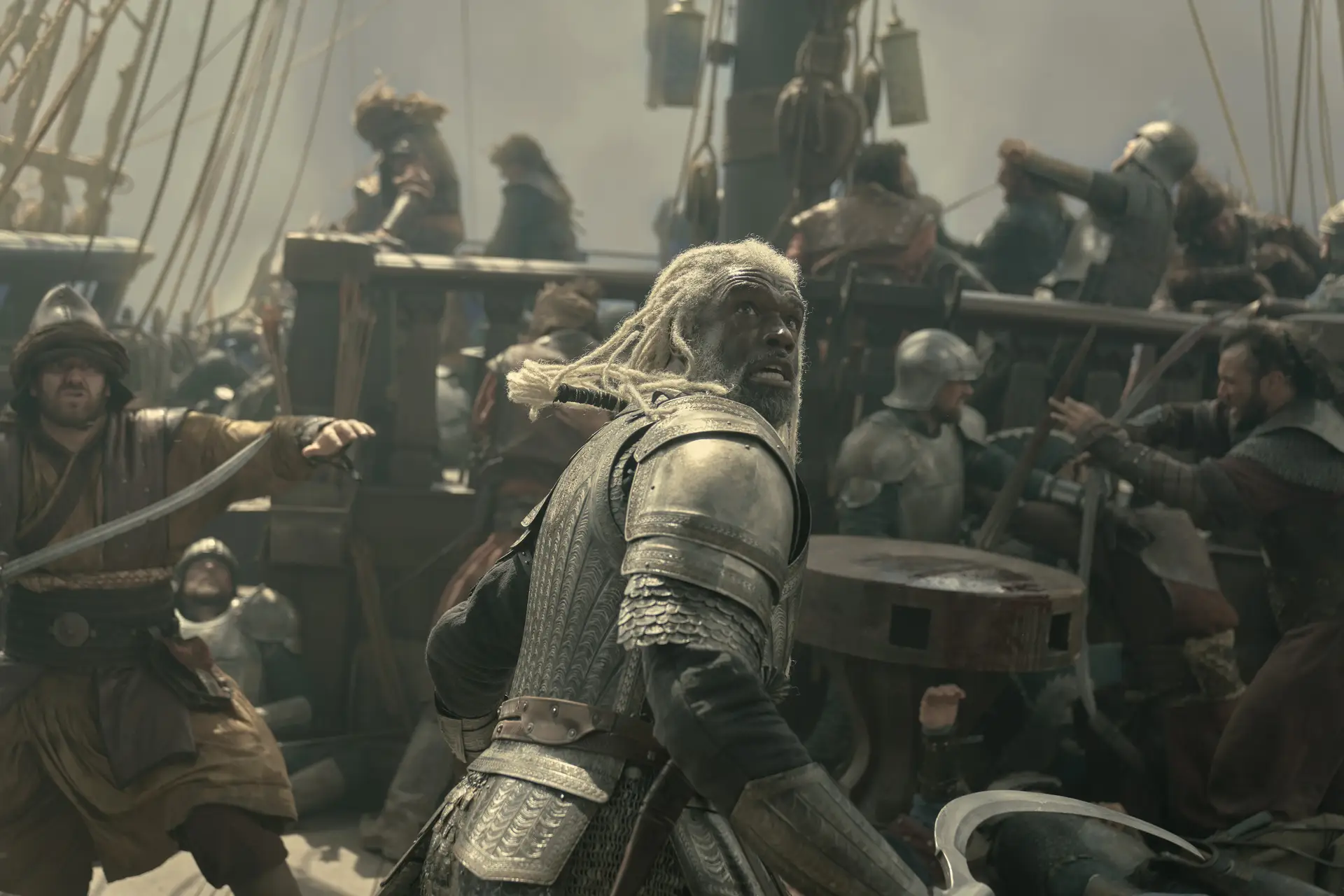 Steve Toussaint as Corlys Velaryon in 