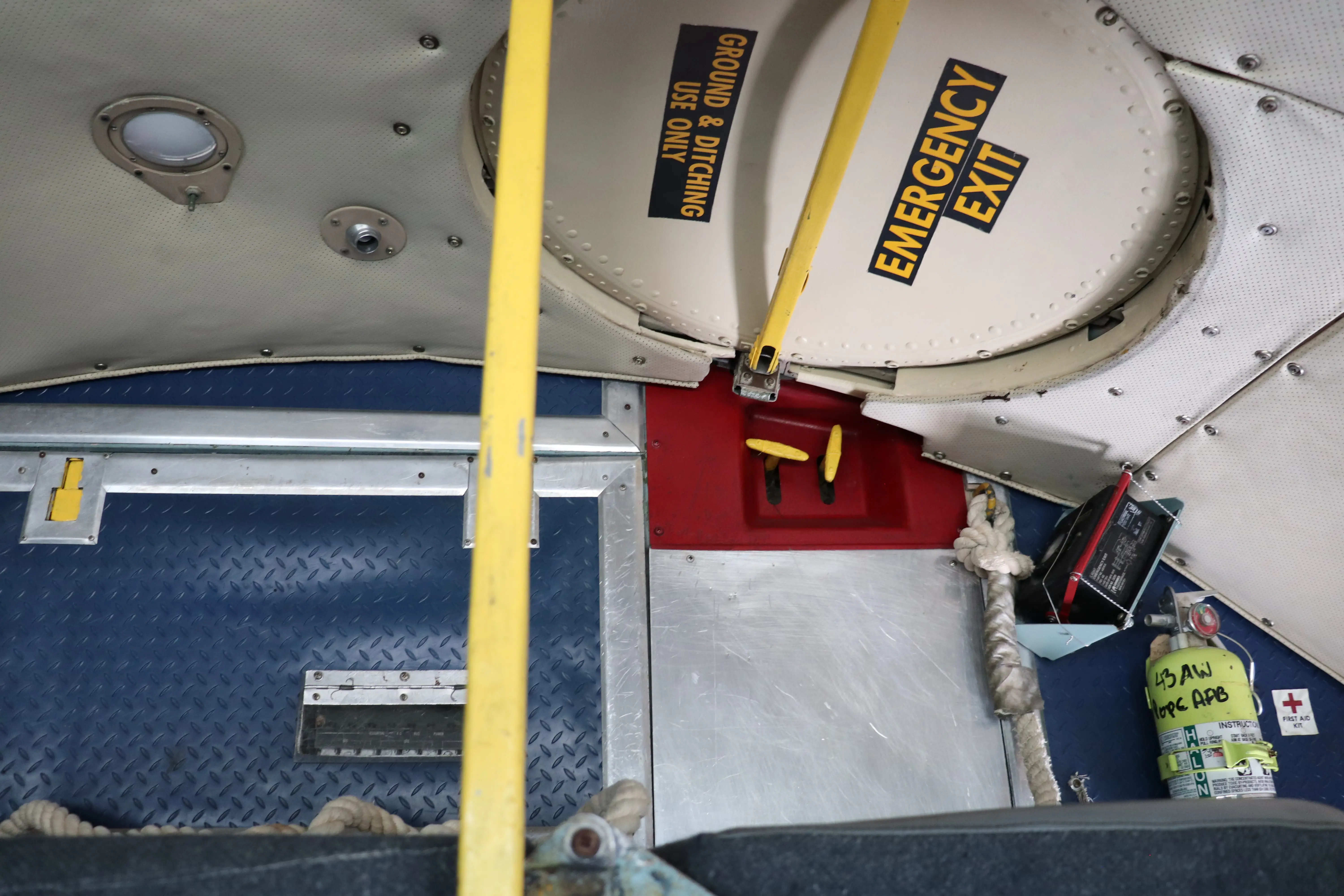 An emergency escape hatch.