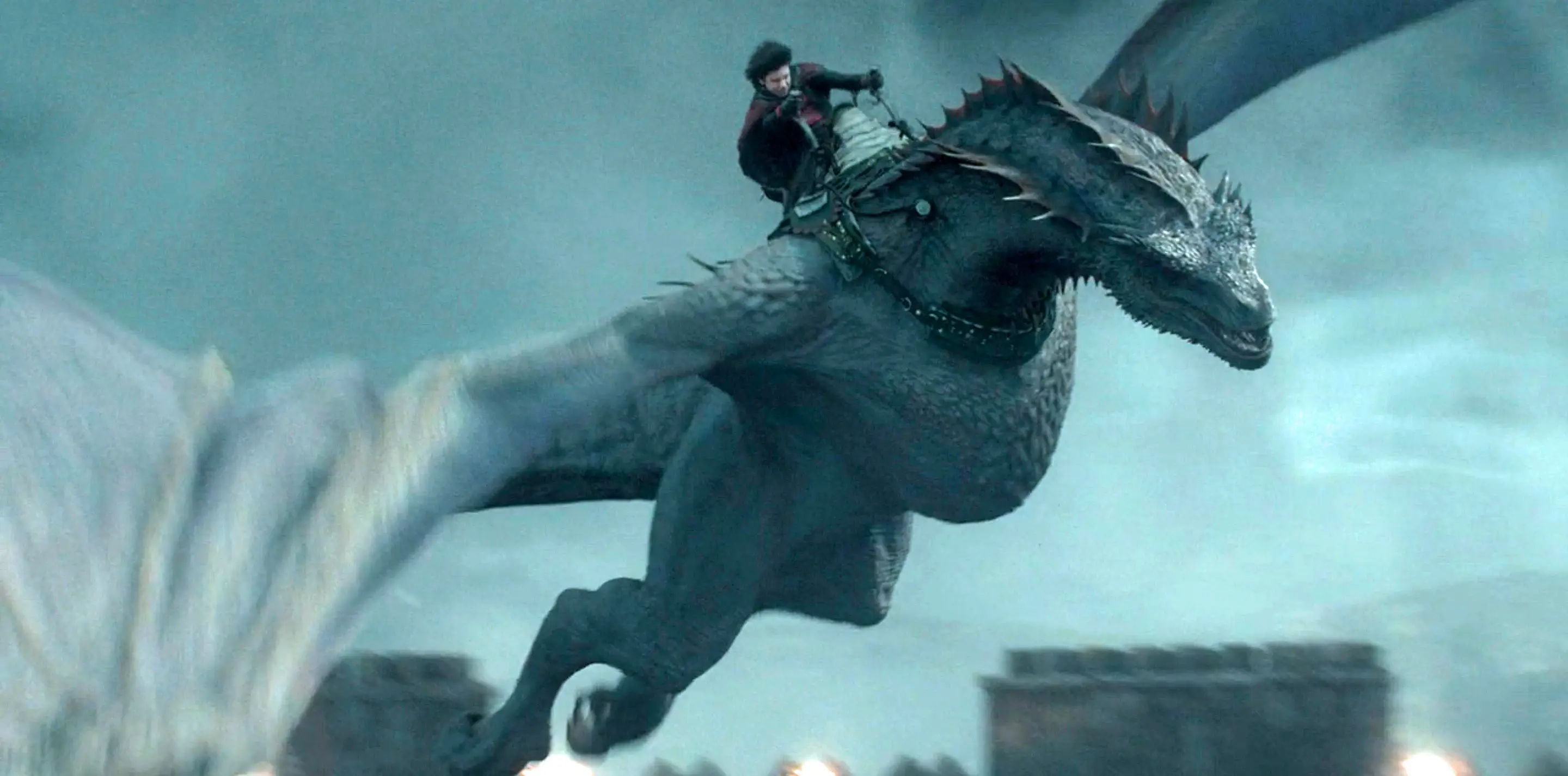 Luke rides Arrax in