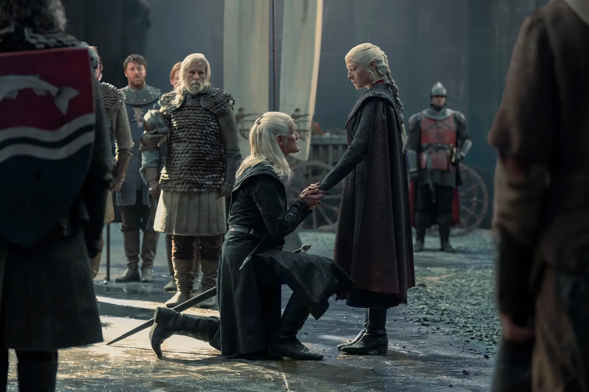 Matt Smith and Emma D'Arcy as Rhaenyra and Daemon Targaryen in 