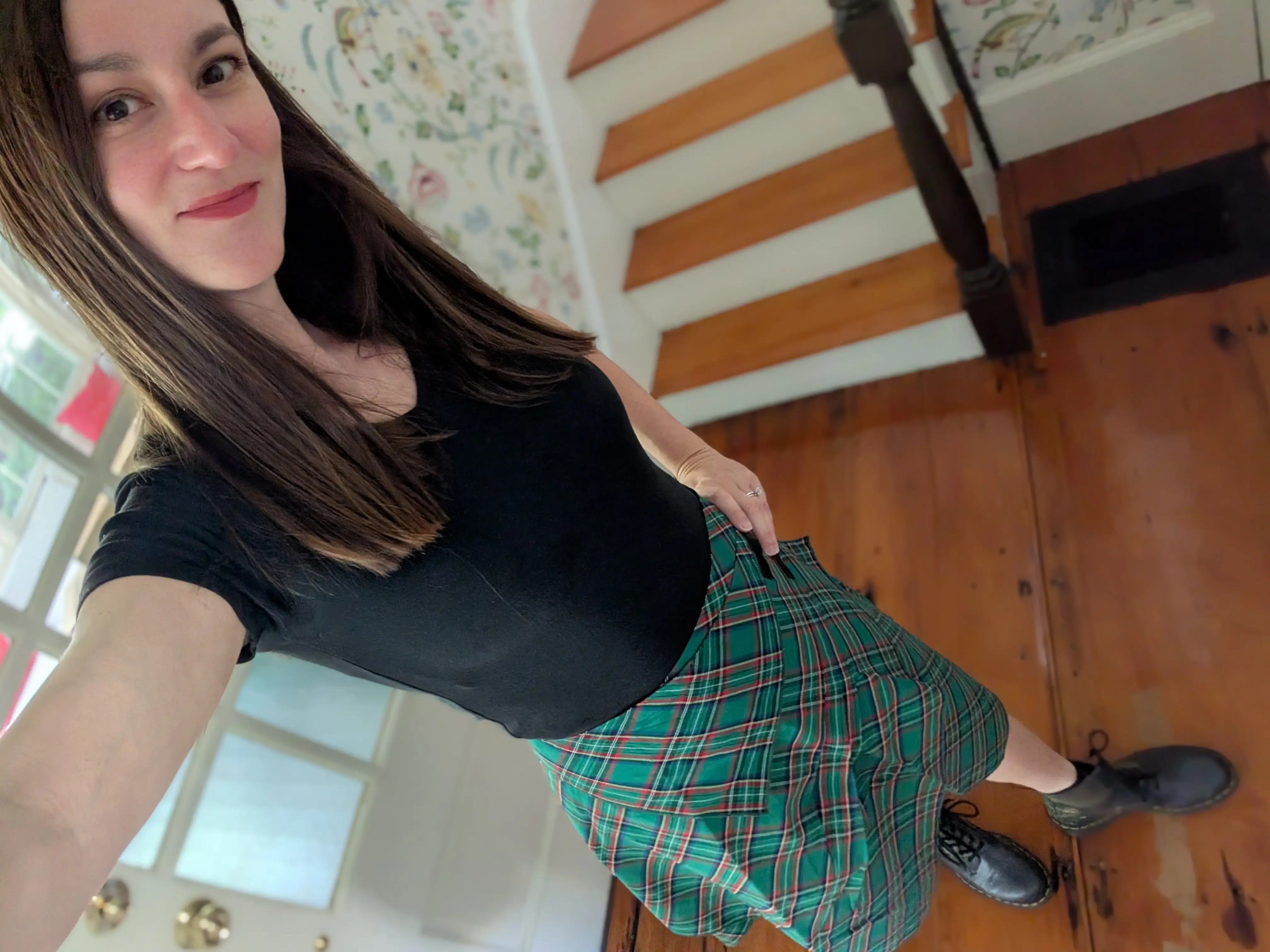 Woman posing with outfit
