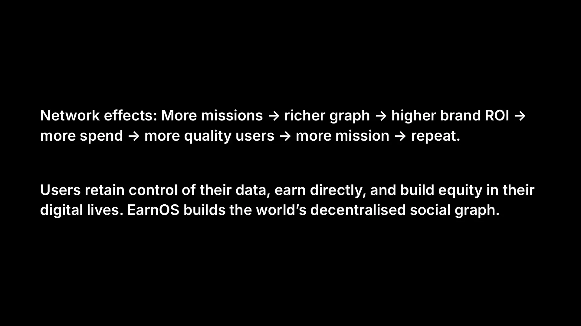 EarnOS pitch deck