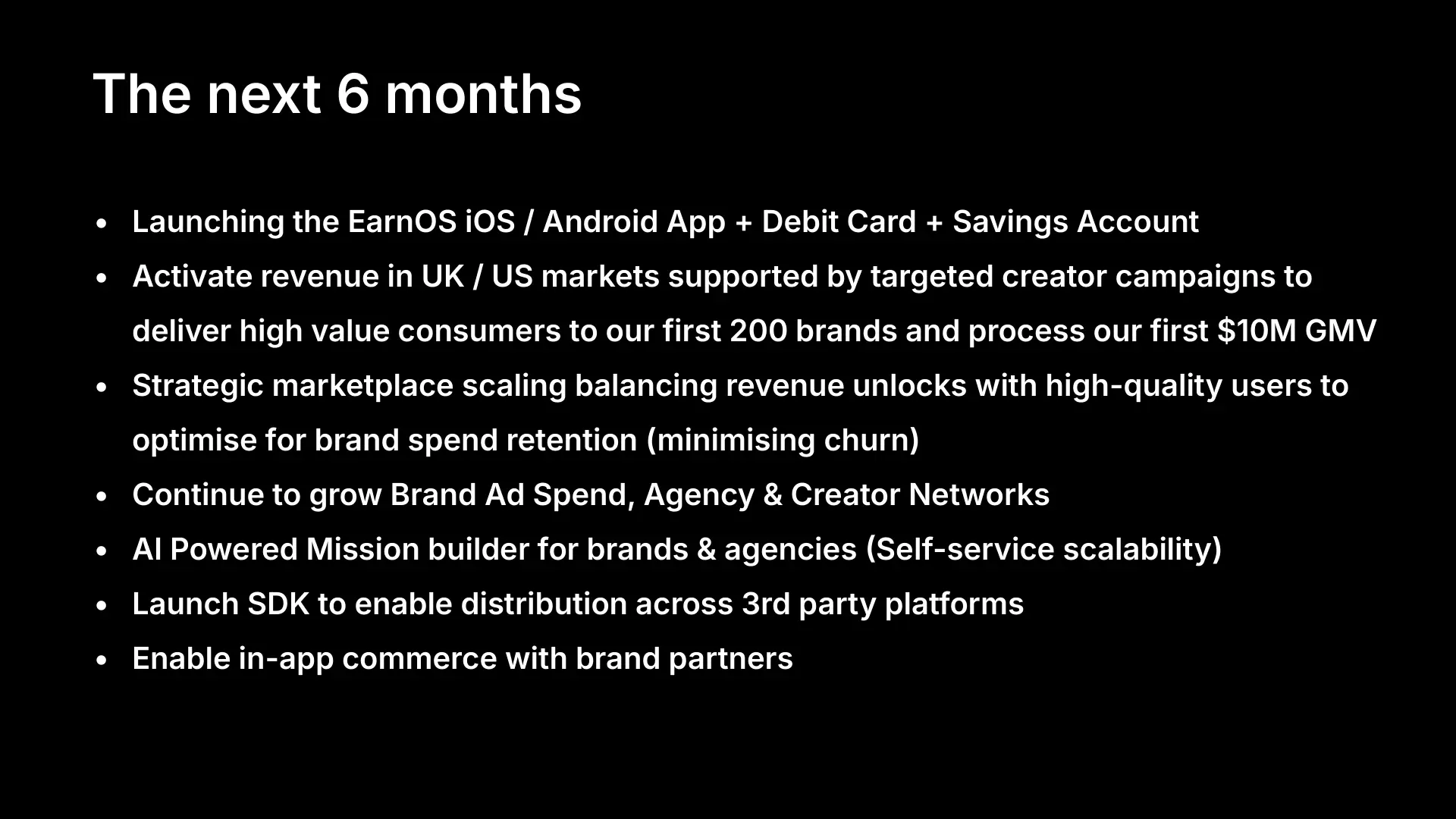 EarnOS pitch deck