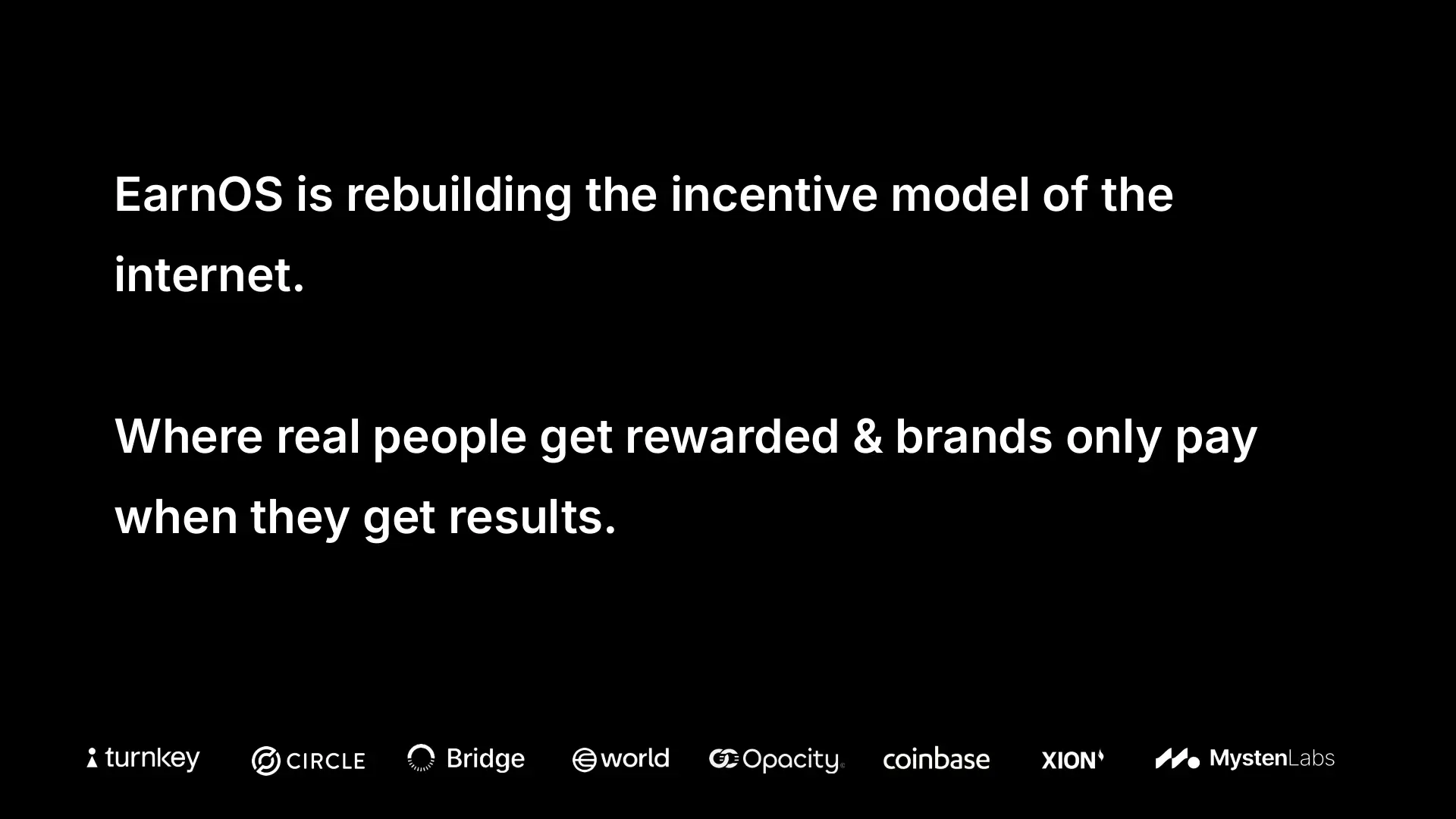 EarnOS pitch deck