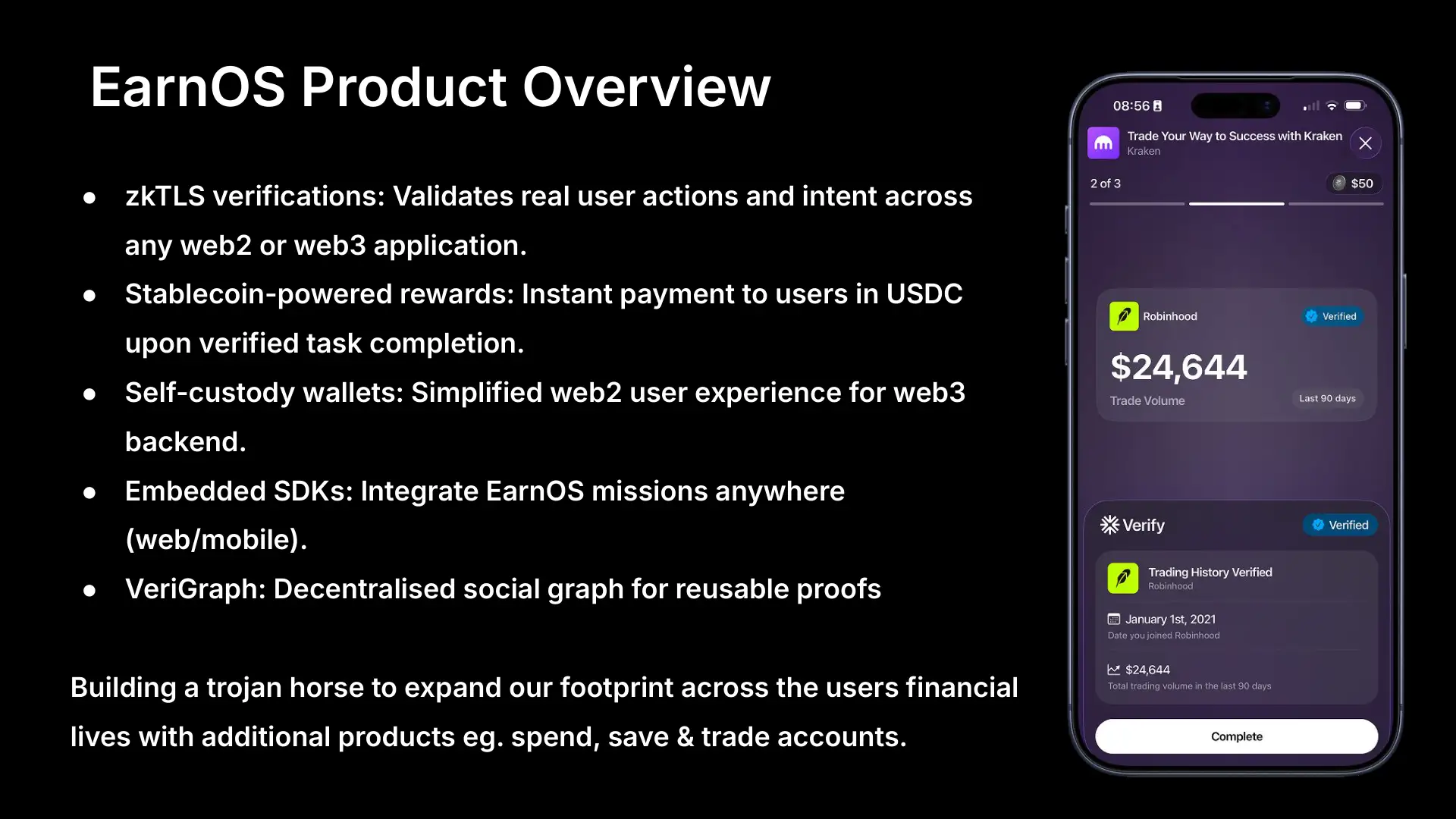 EarnOS pitch deck