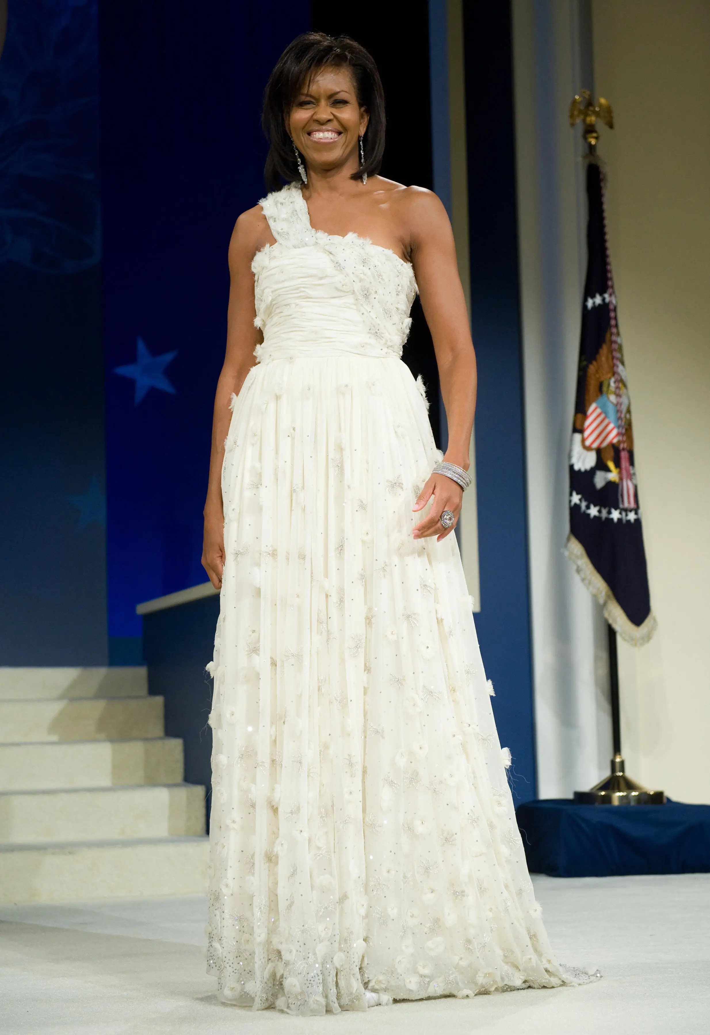 Michelle Obama attends the Inaugural Ball in January 2009.