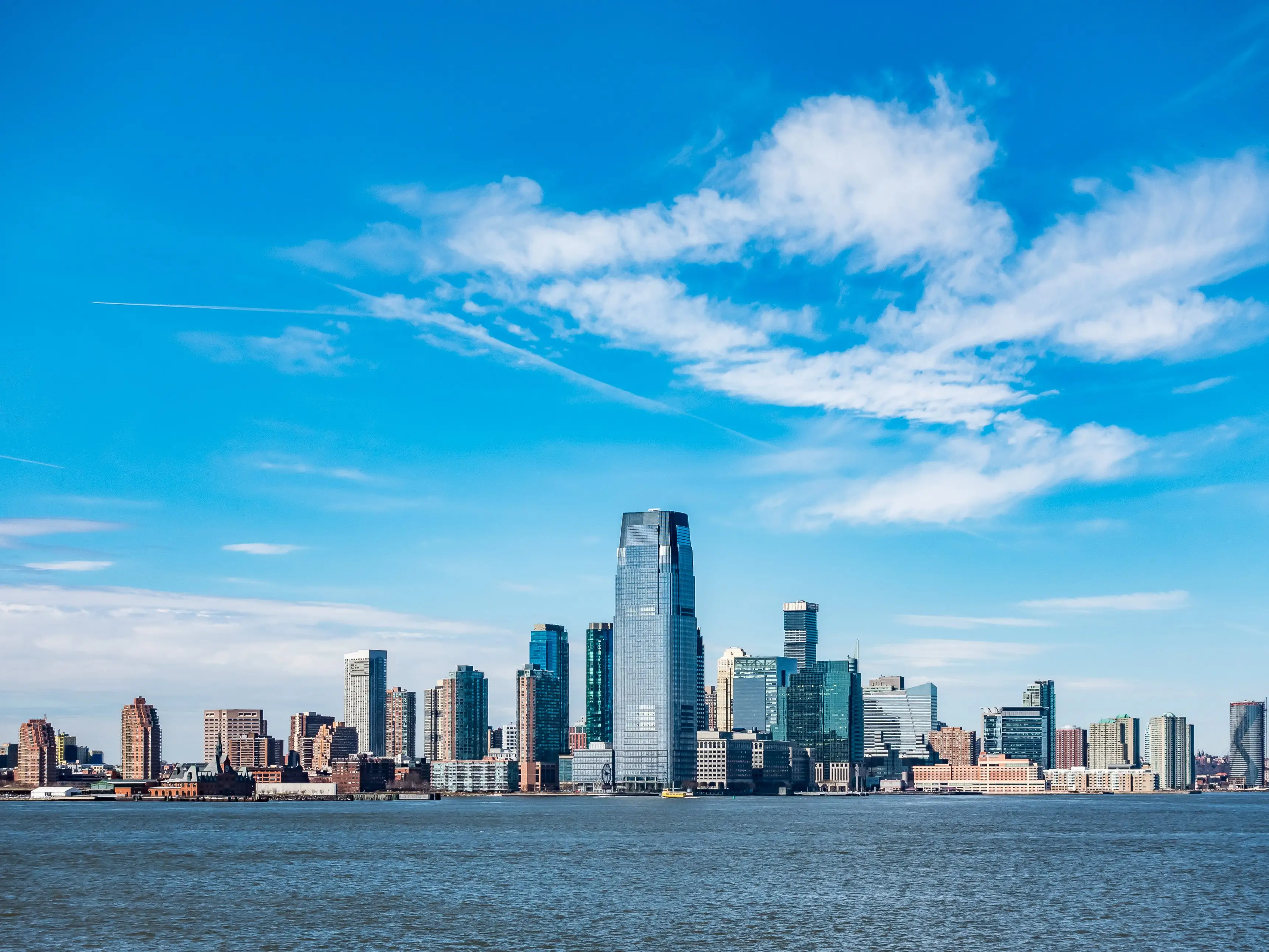 Panoramic view of New Jersey City skylines