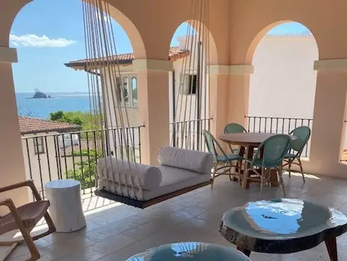 An outdoor patio.