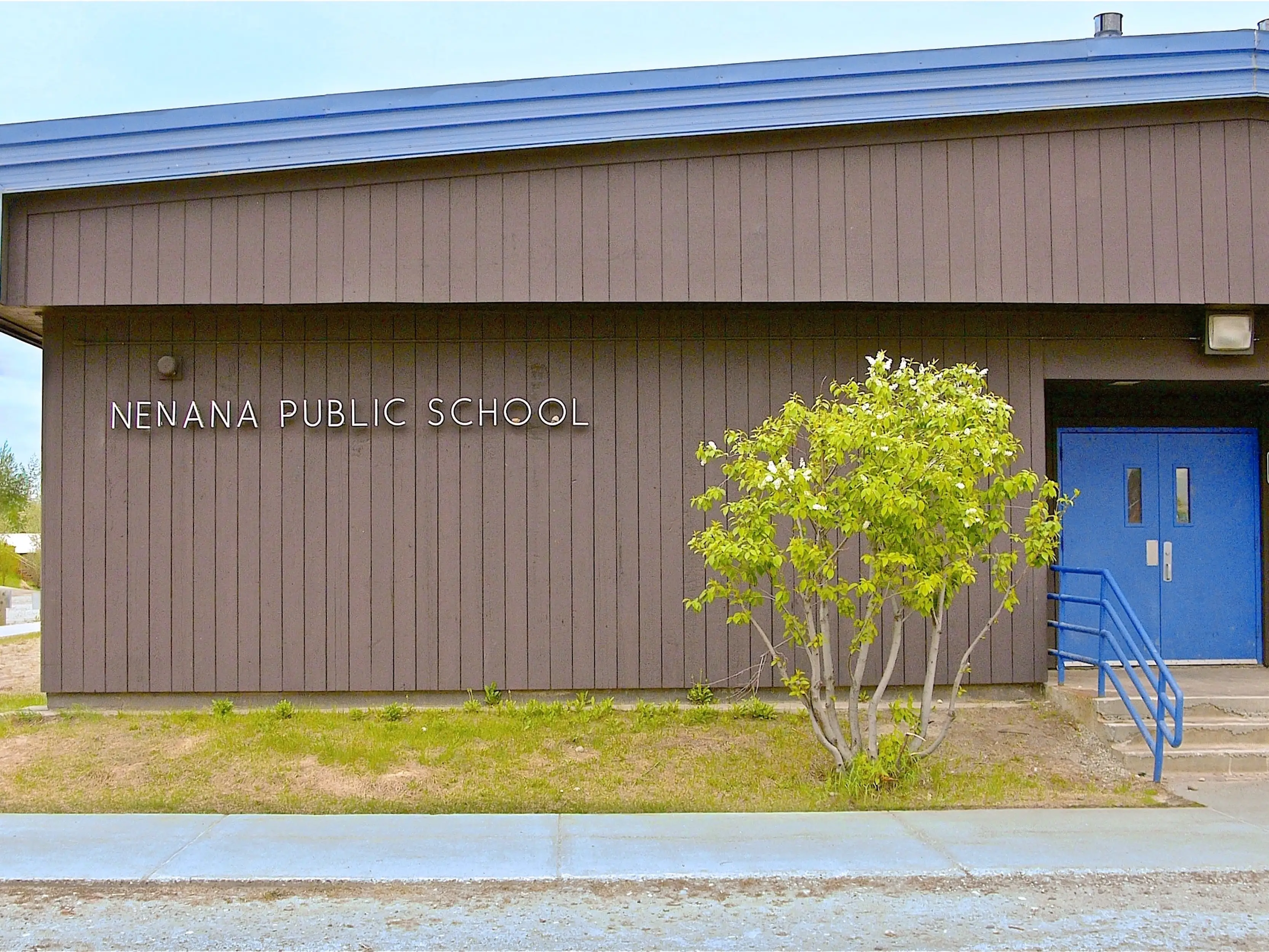 A public school building in Nenana, Alaska.