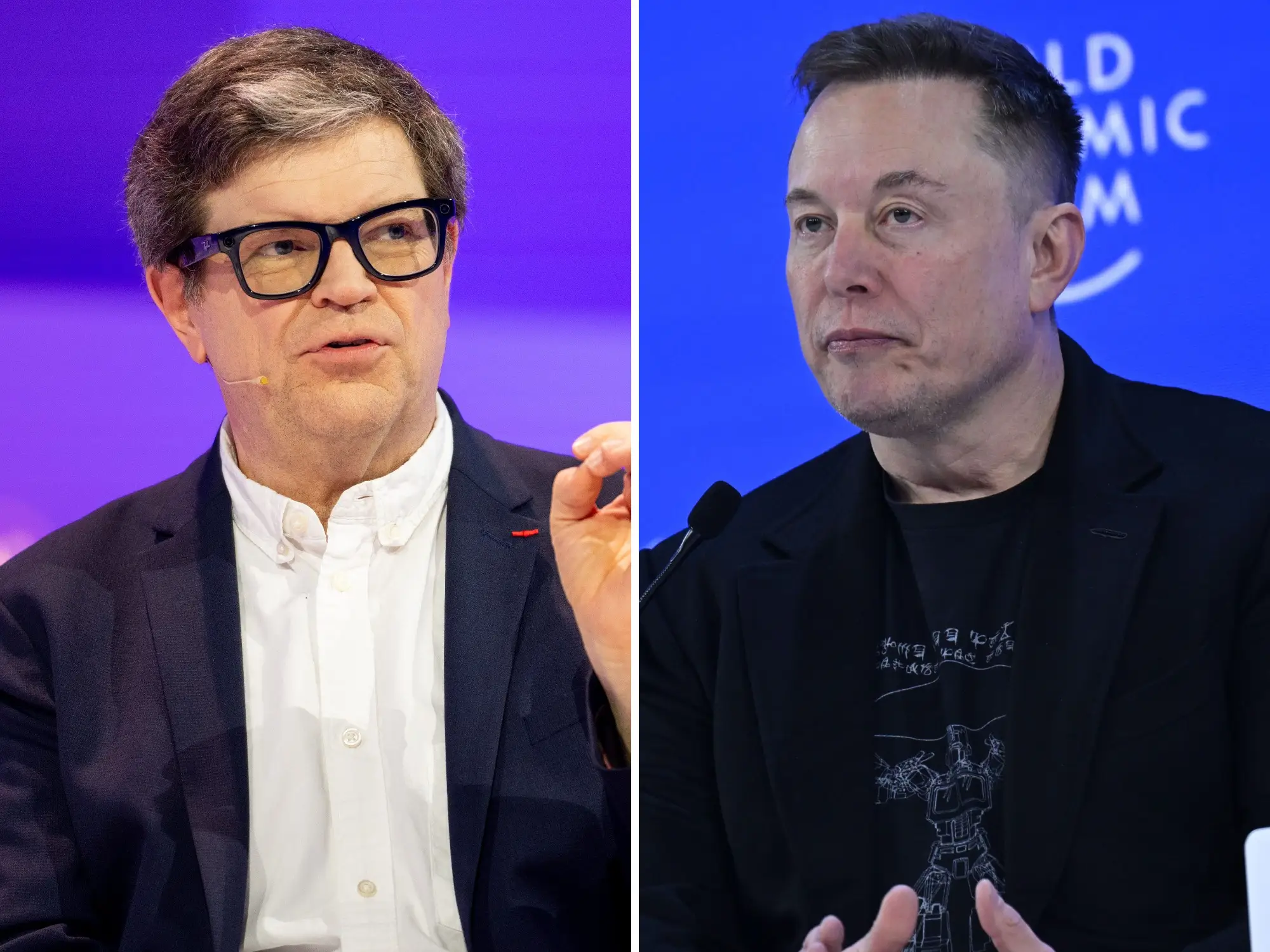 Yann LeCun and Elon Musk are pictured.