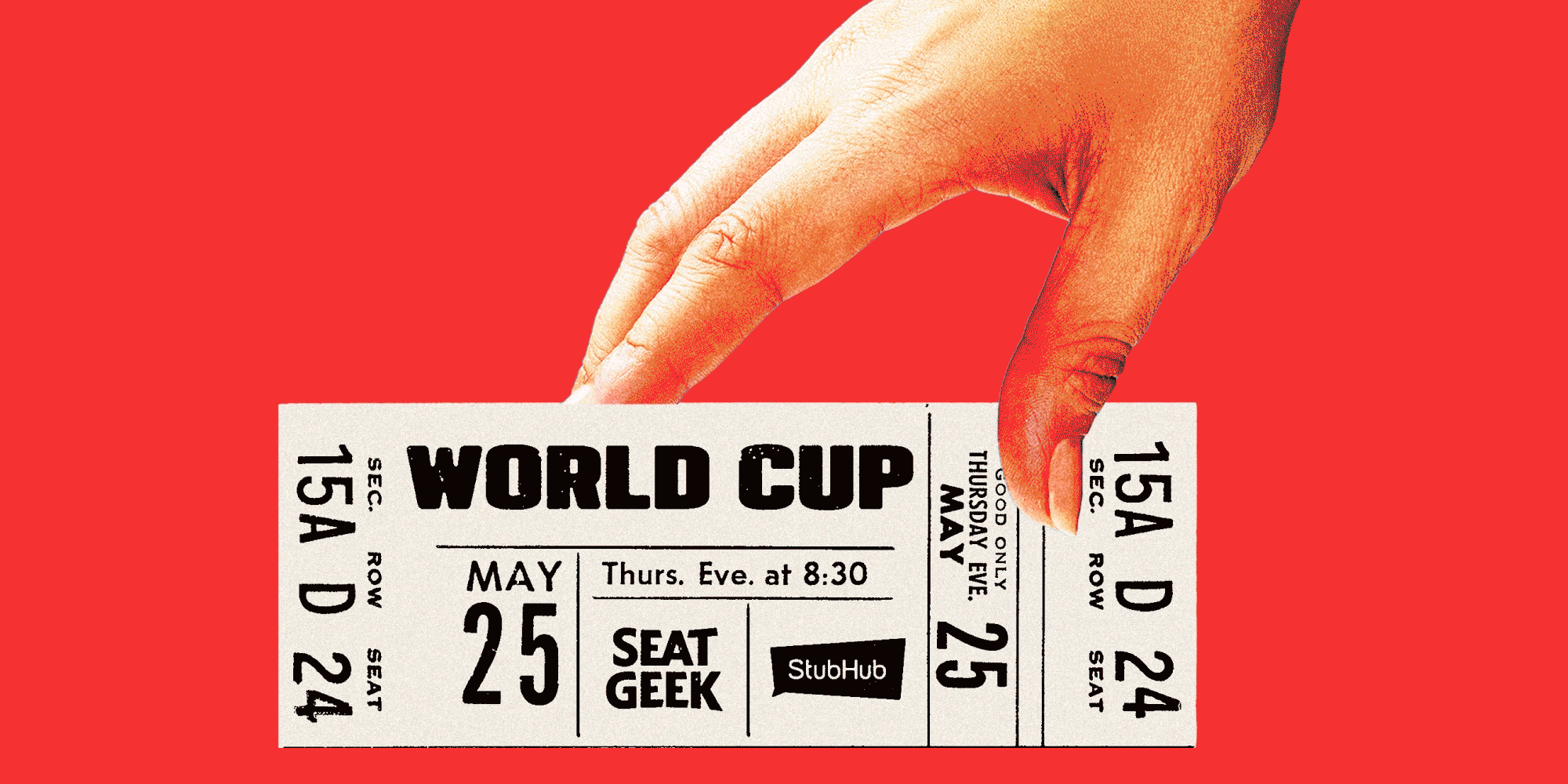 A world cup ticket disappearing