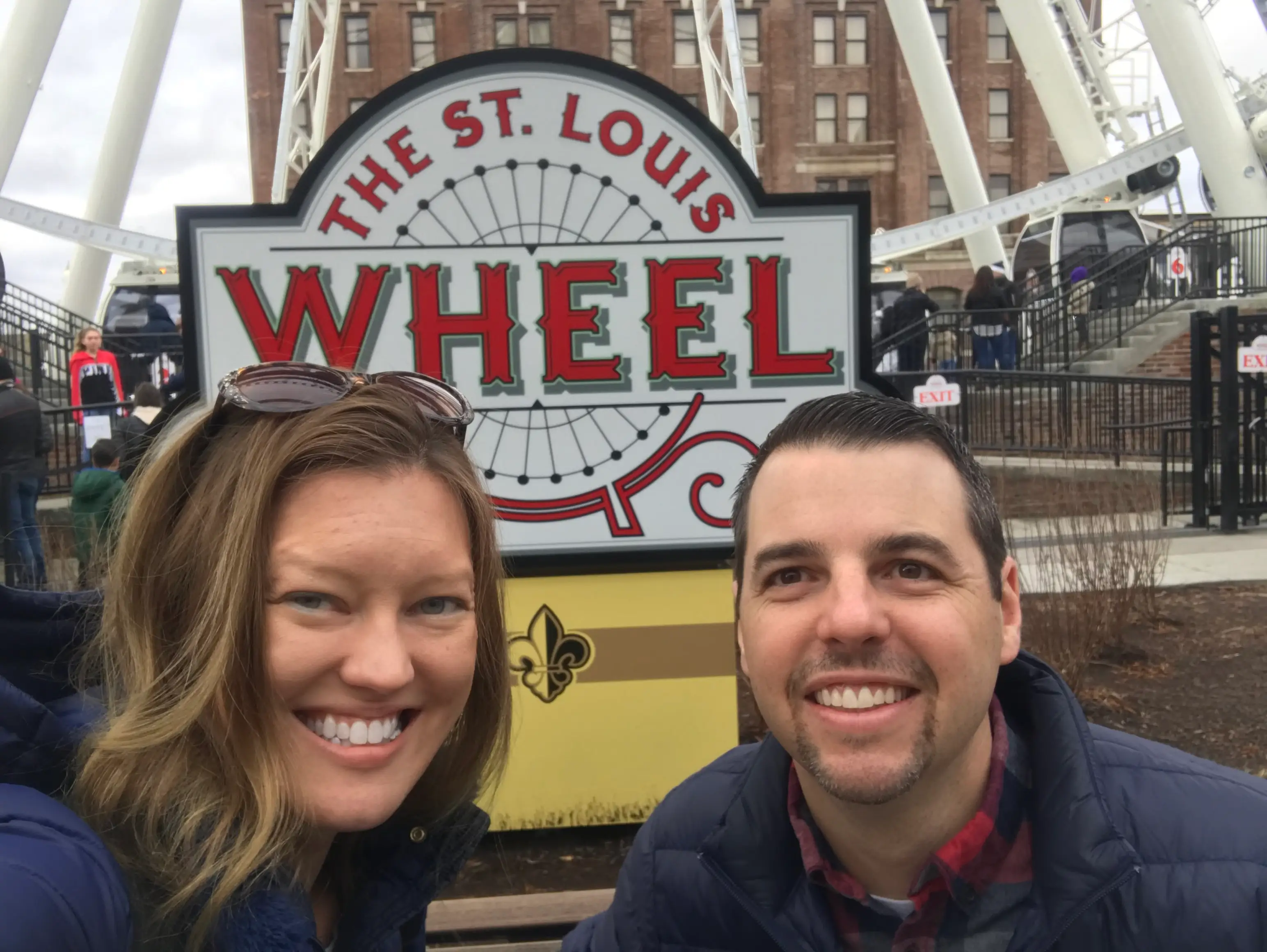 The author and her husband enjoying the sites closer to home.