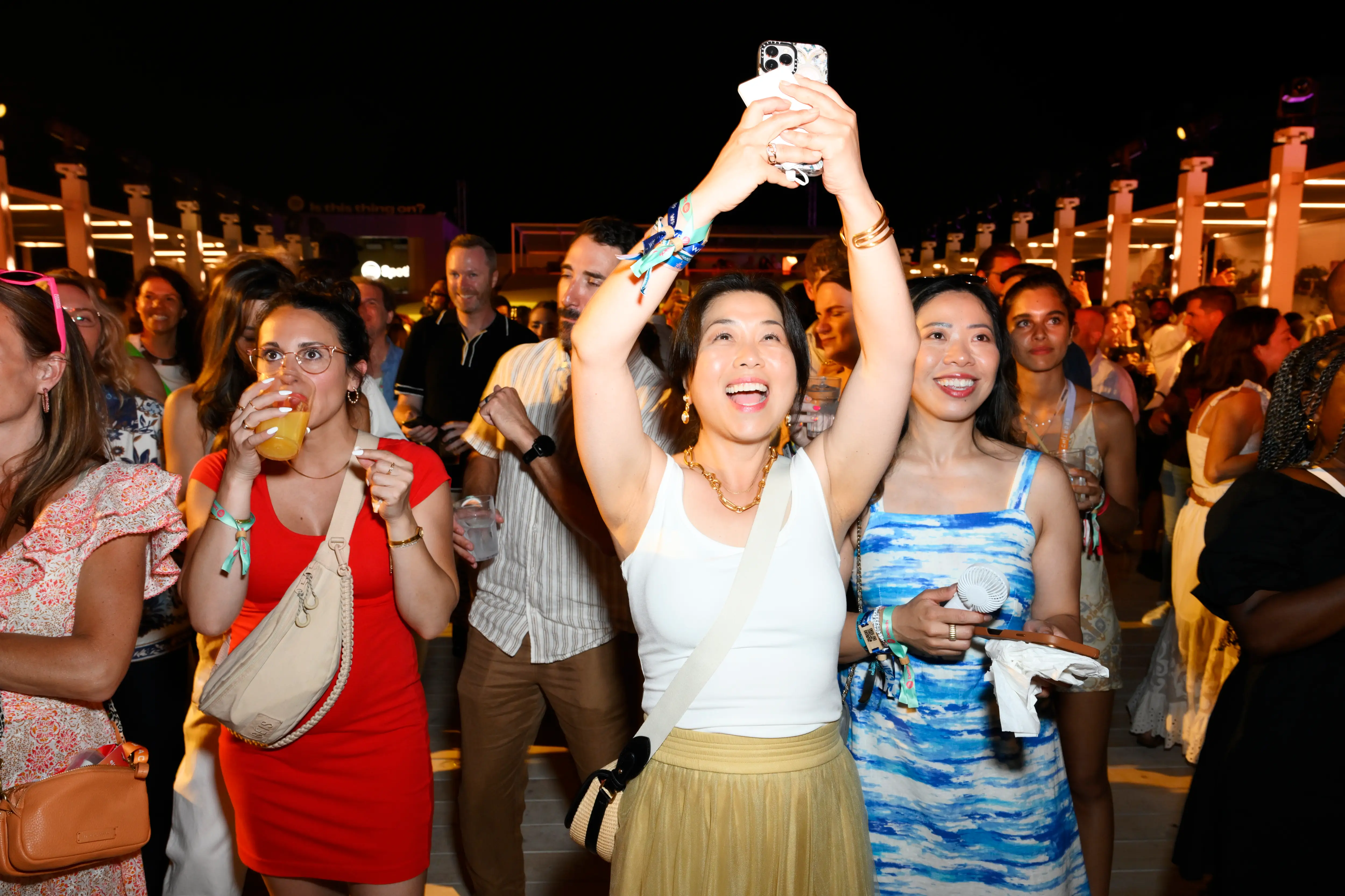 Guests attend the Spotify Beach concert featuring Cardi B, Lola Young and Mark Ronson during Cannes Lions 2025 at Spotify Beach on June 18, 2025 in Cannes, France.