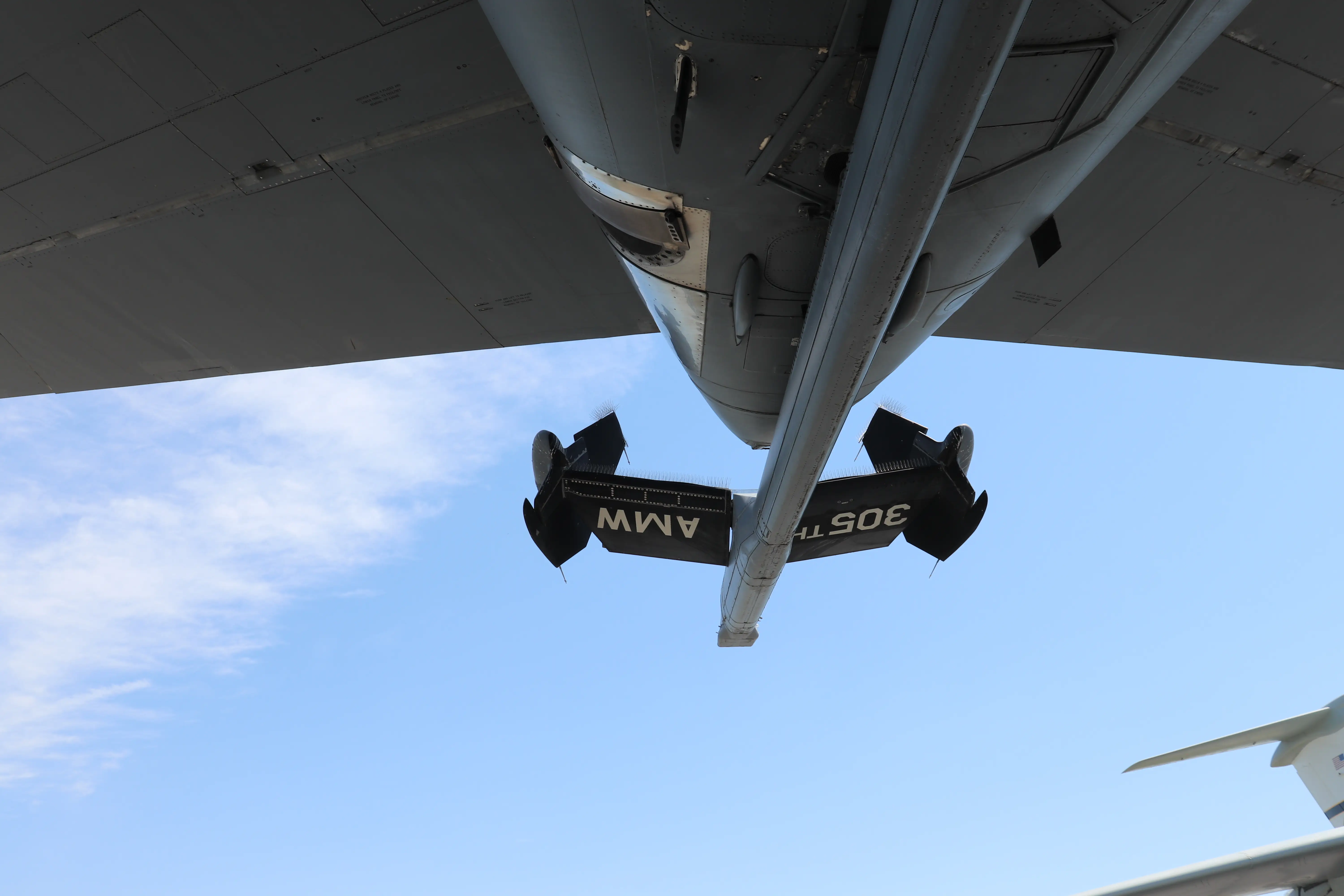 The refueling boom on a KC-10A Extender.
