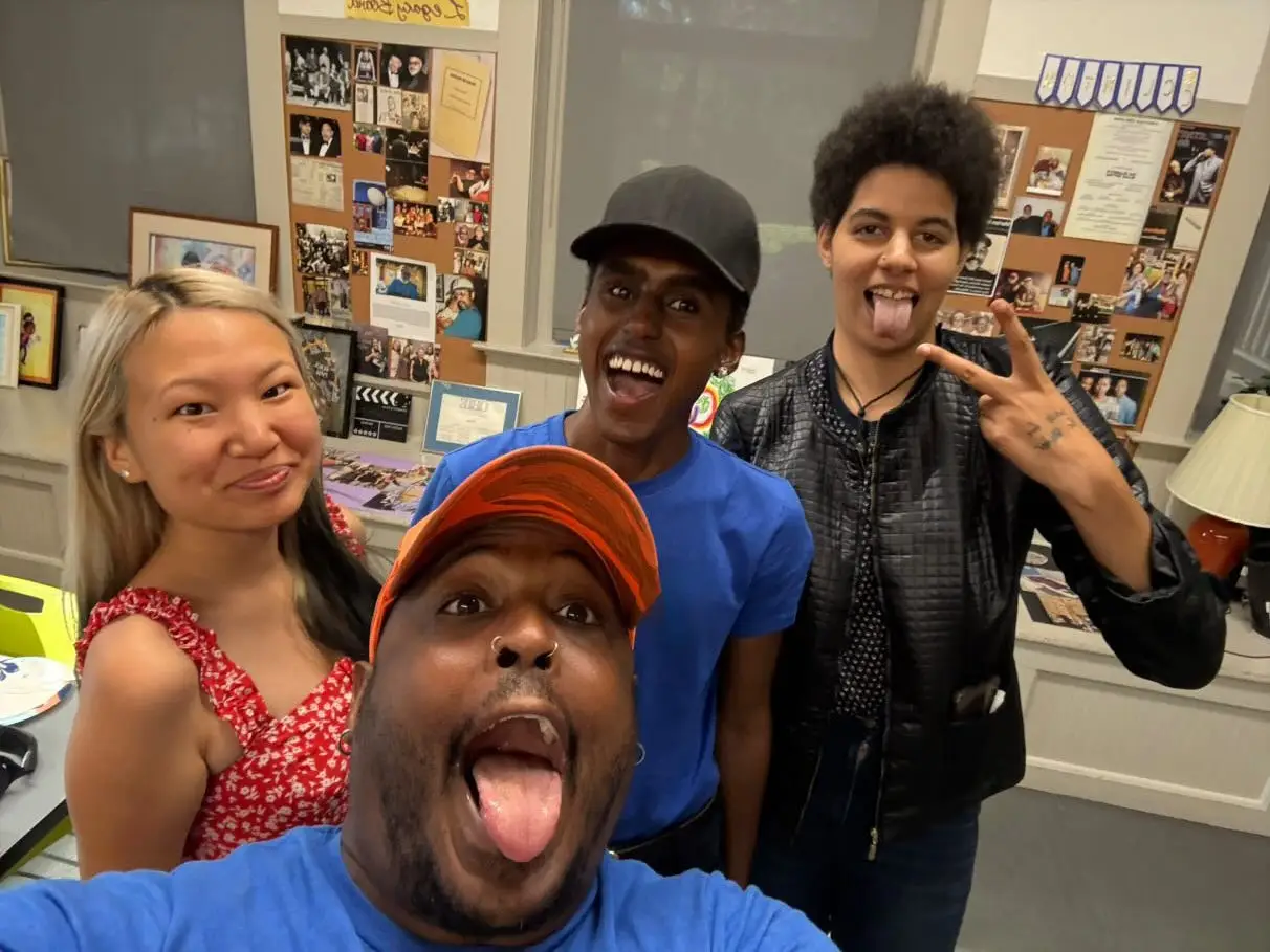 Dana and her friends pose for a photo.