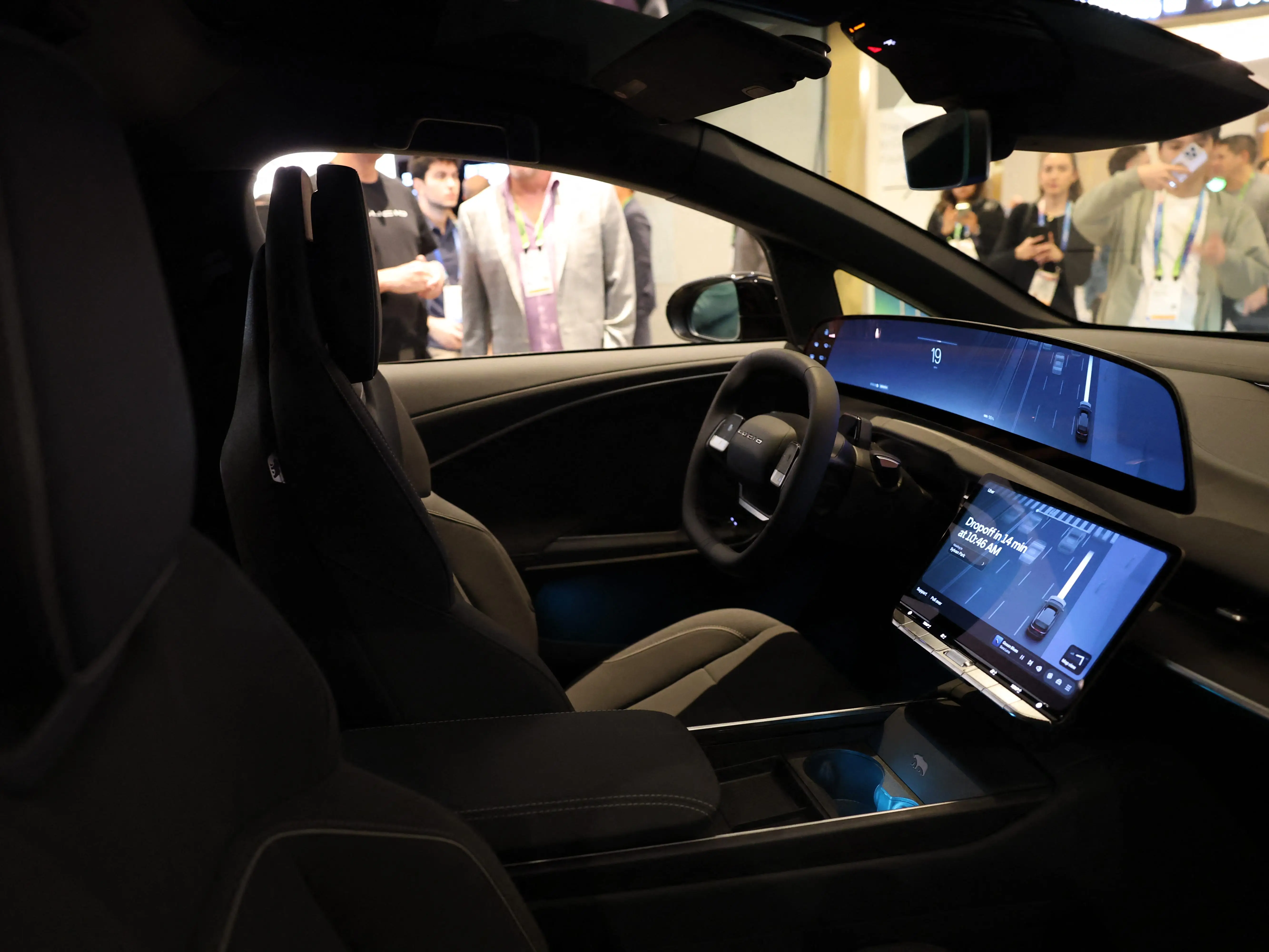 Interior of Lucid Gravity SUV.