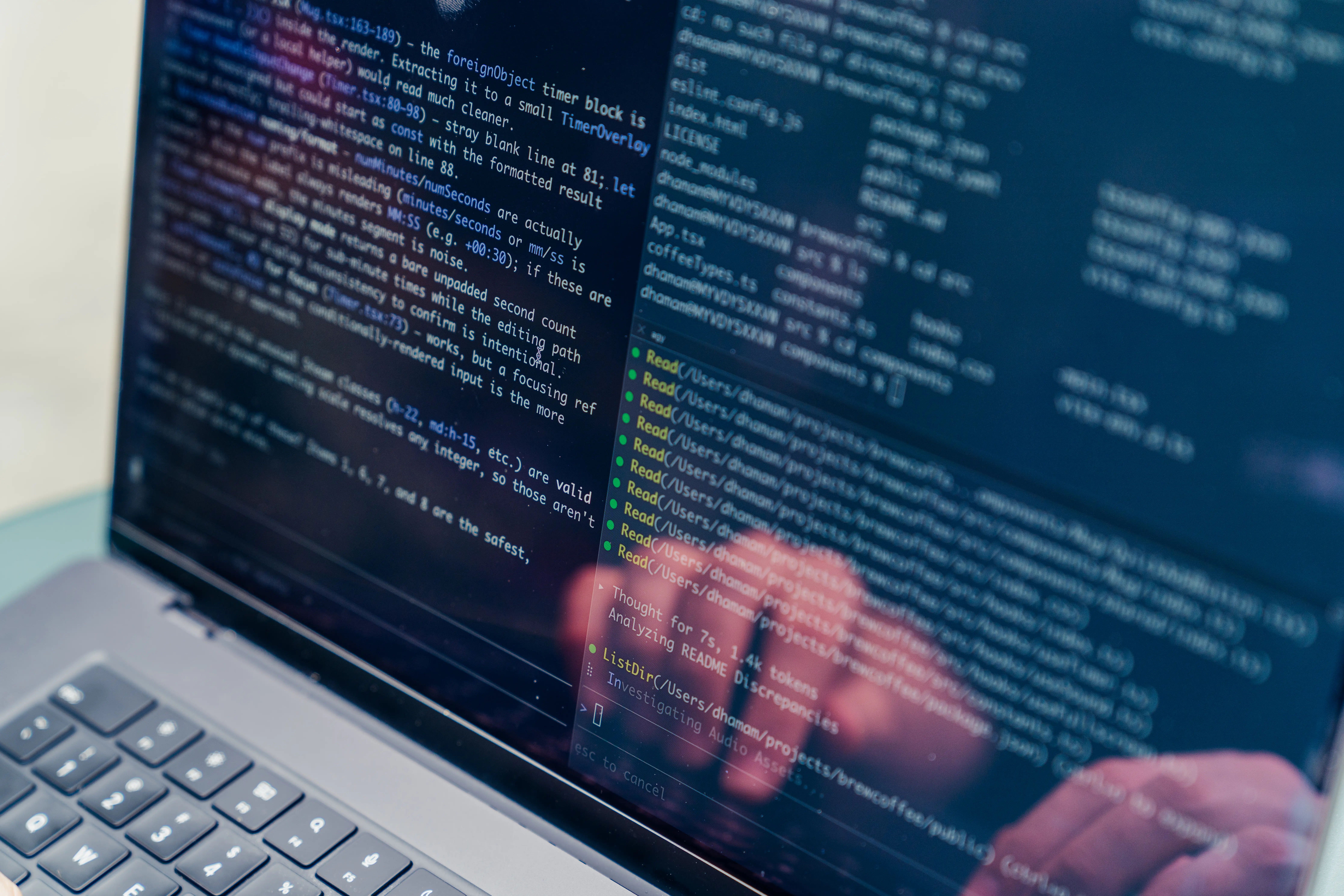 A computer screen