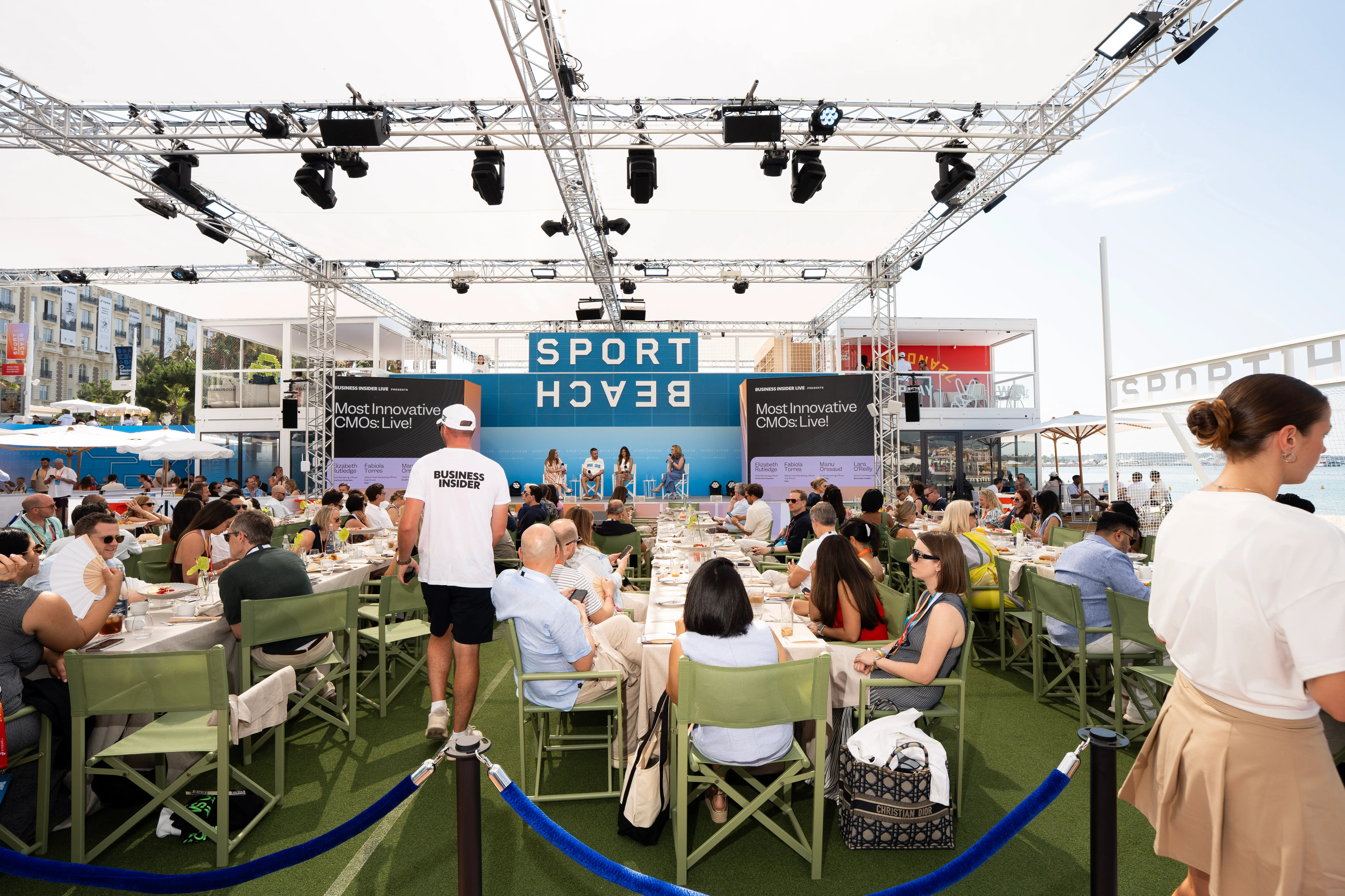 BI at cannes lions at sport beach