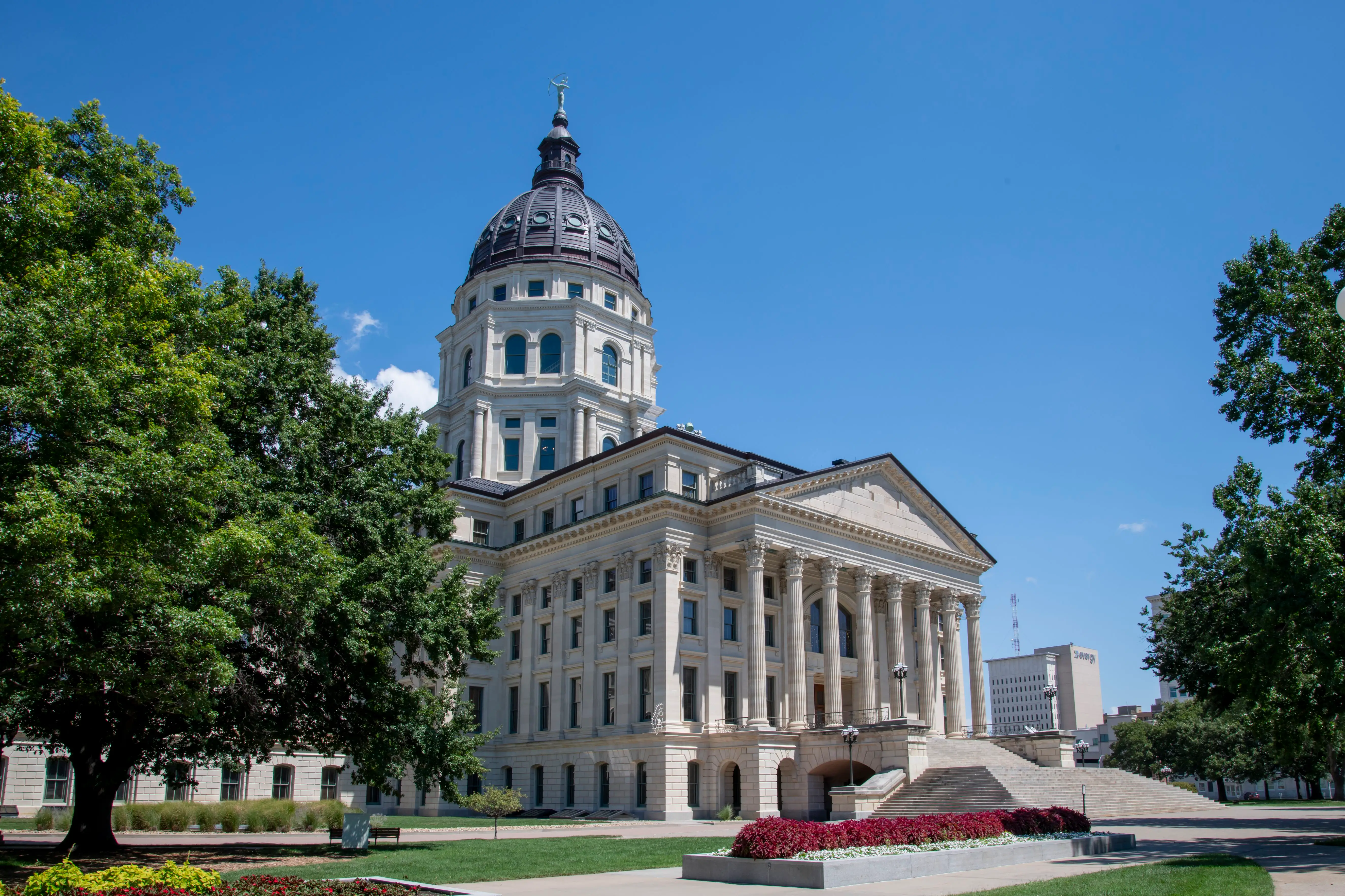 Topeka, Kansas. State capitol. It is also known as the Kansas Statehouse.