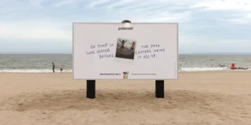 Polaroid tells people to jump in some water ‘before the data centers drink it all up’