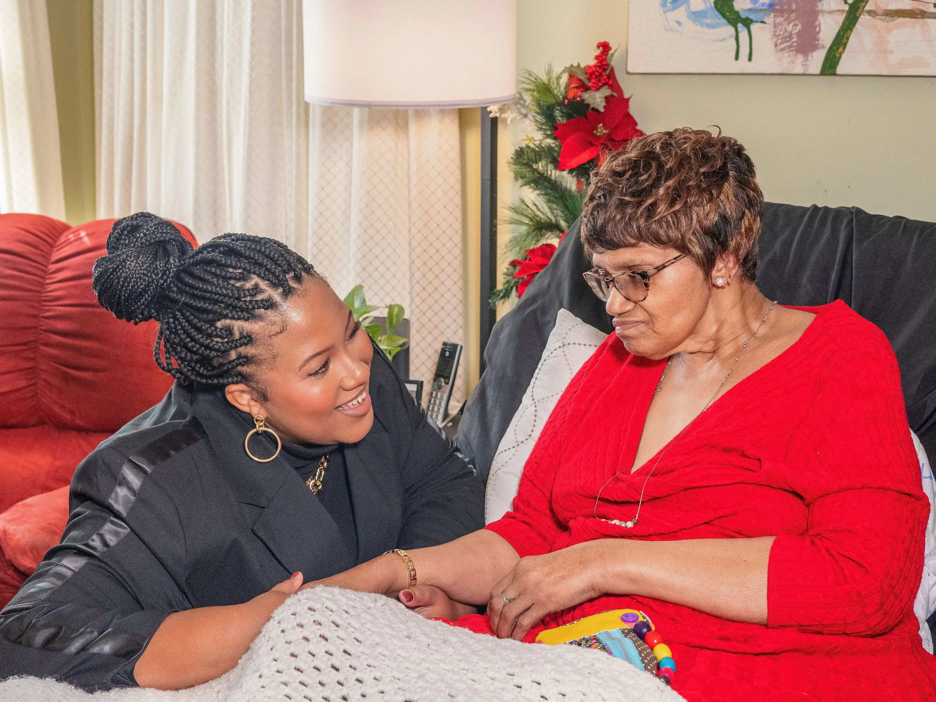 A daughter and her mother