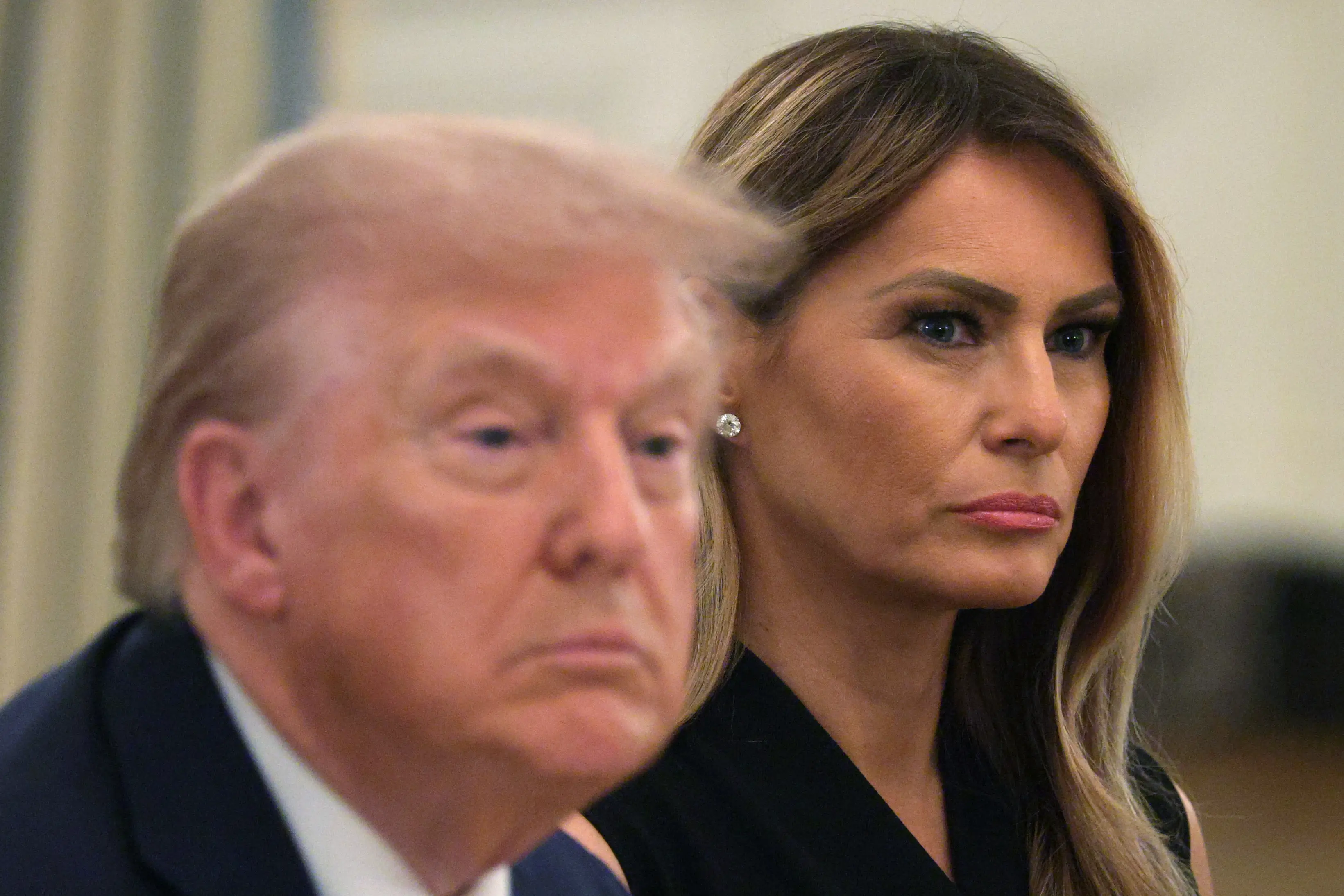 Donald Trump and Melania Trump.