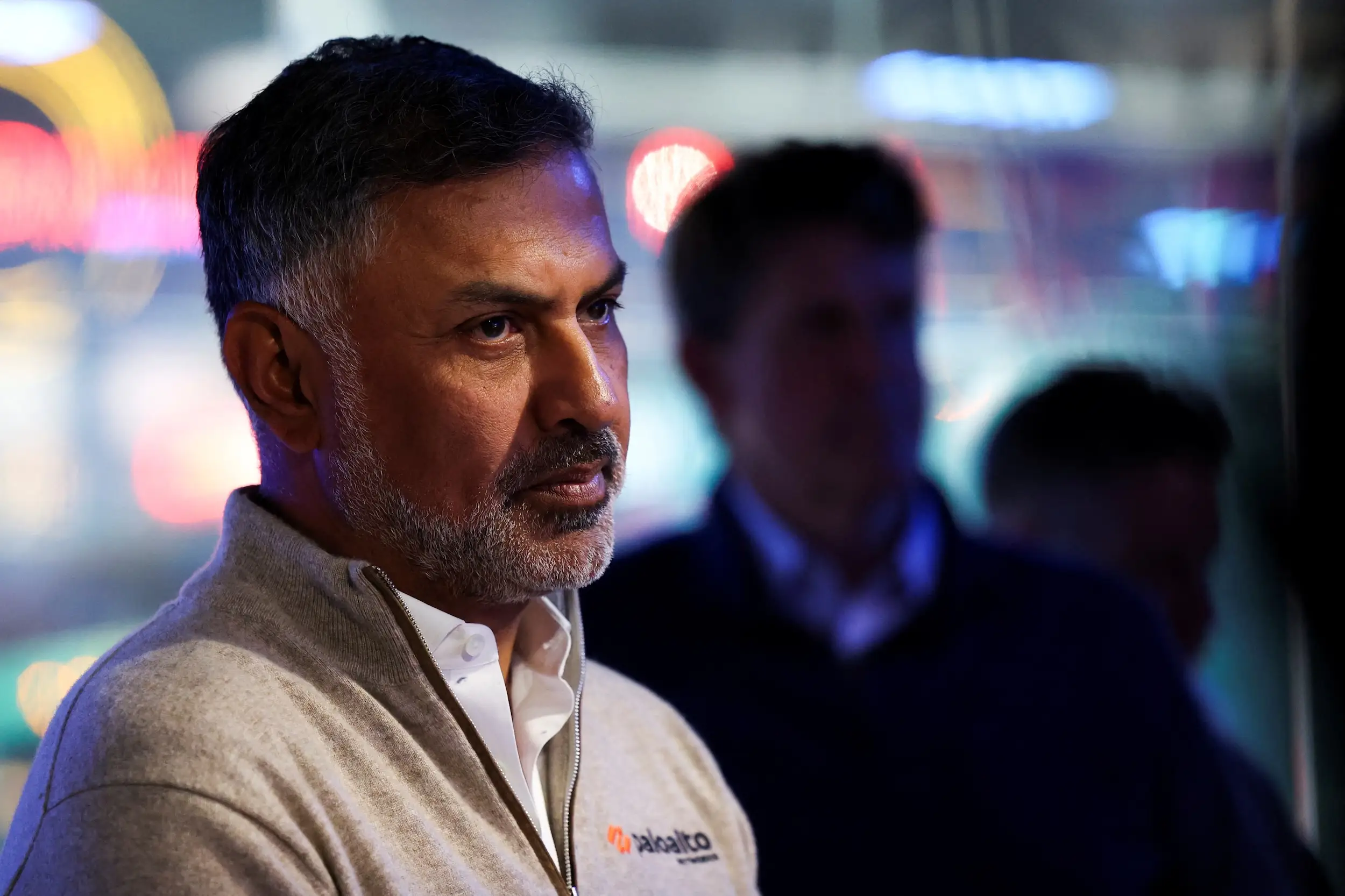 Nikesh Arora looks on
