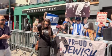 Protesters gather at Williamsburg location of coffee chain that banned Rep. Dan Goldman over his Israel stance