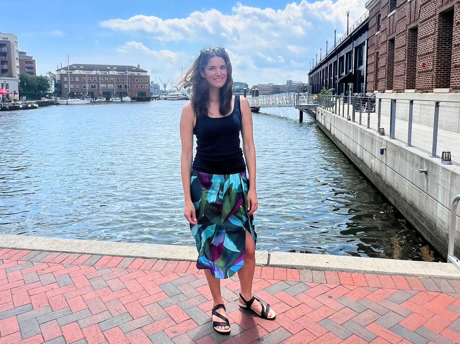 The author standing on a waterfront.
