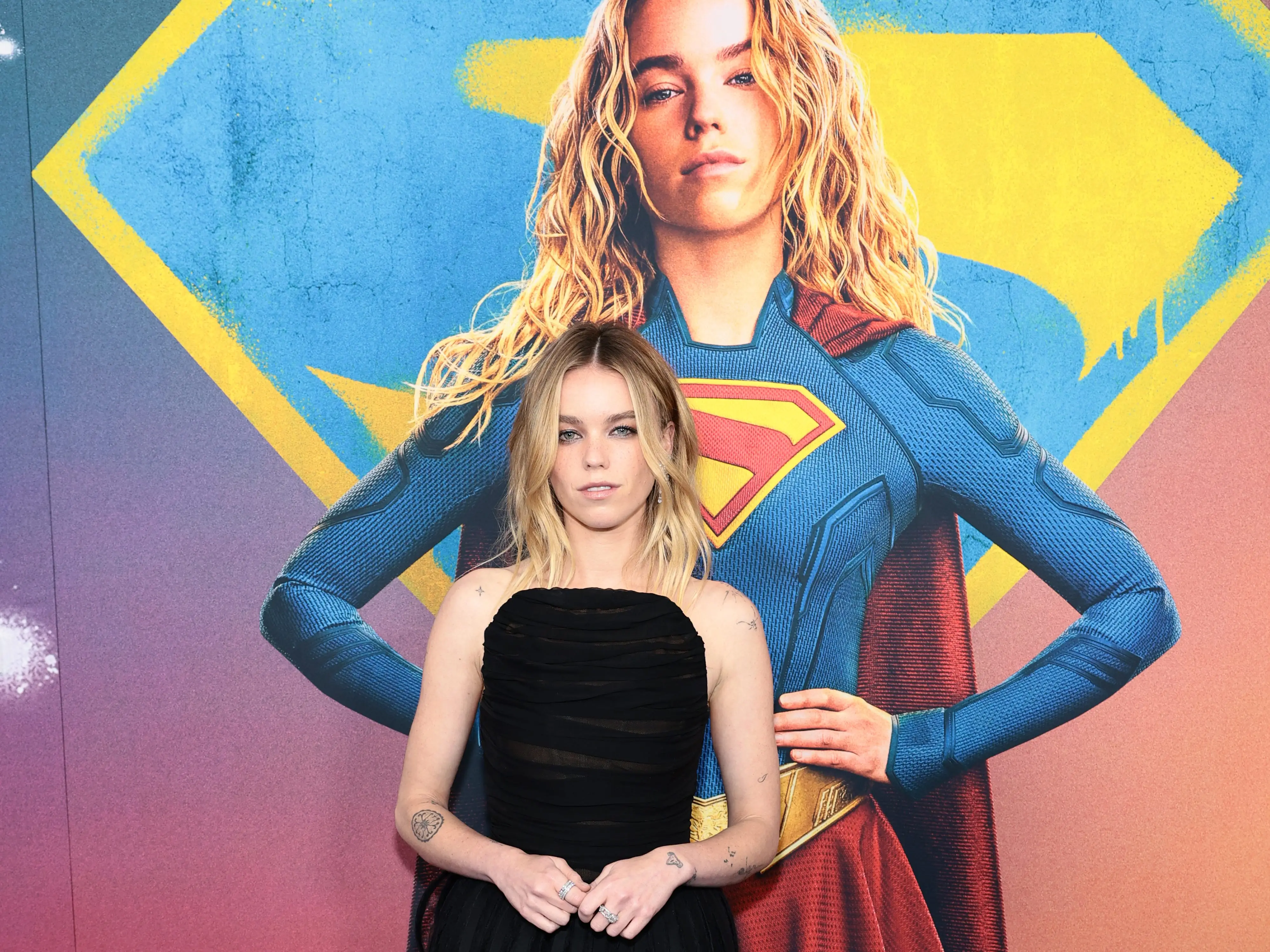Milly Alcock attends the SUPERGIRL World Premiere on June 22, 2026 in New York City.