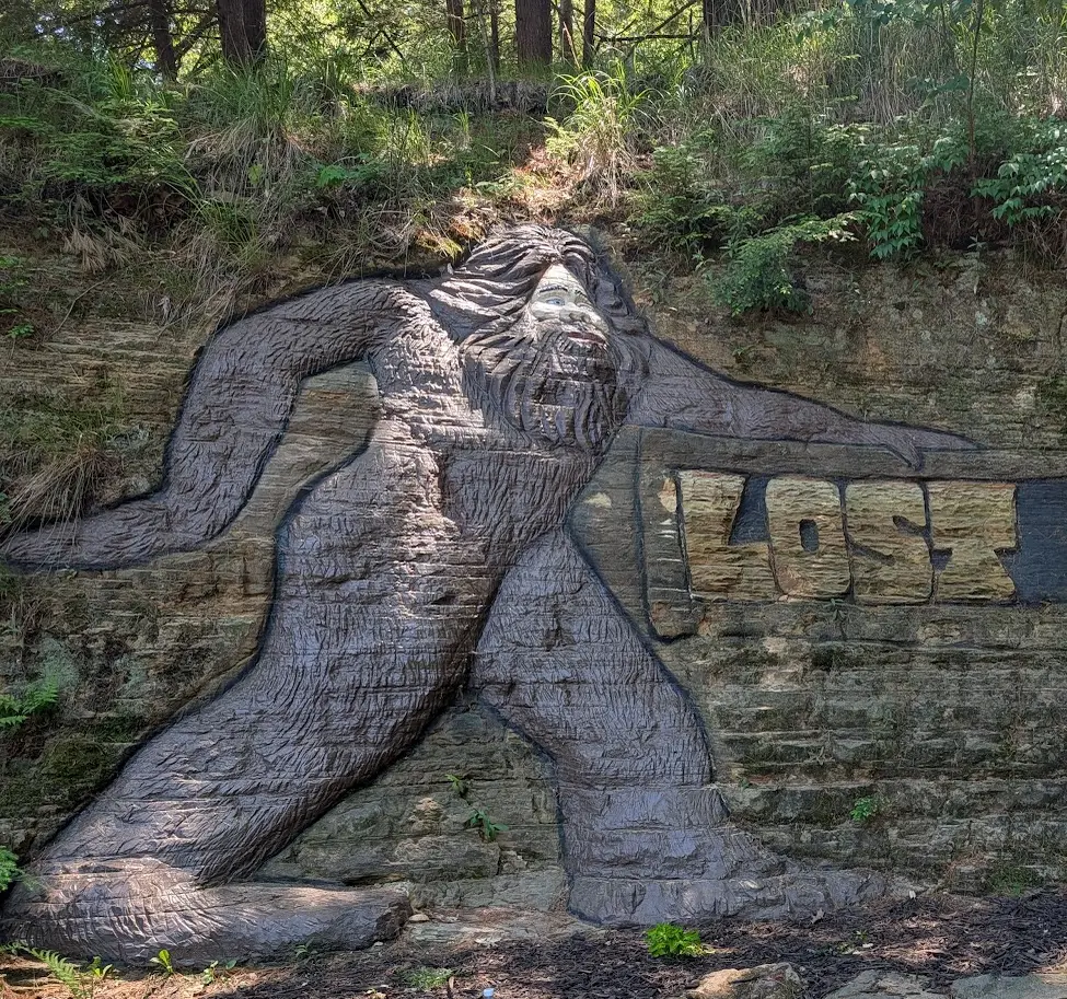 Lost Canyon yeti carving