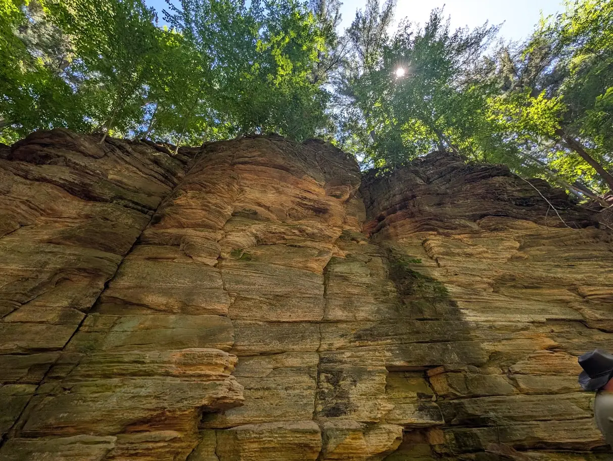 View of canyons in Wisconsin Dells
