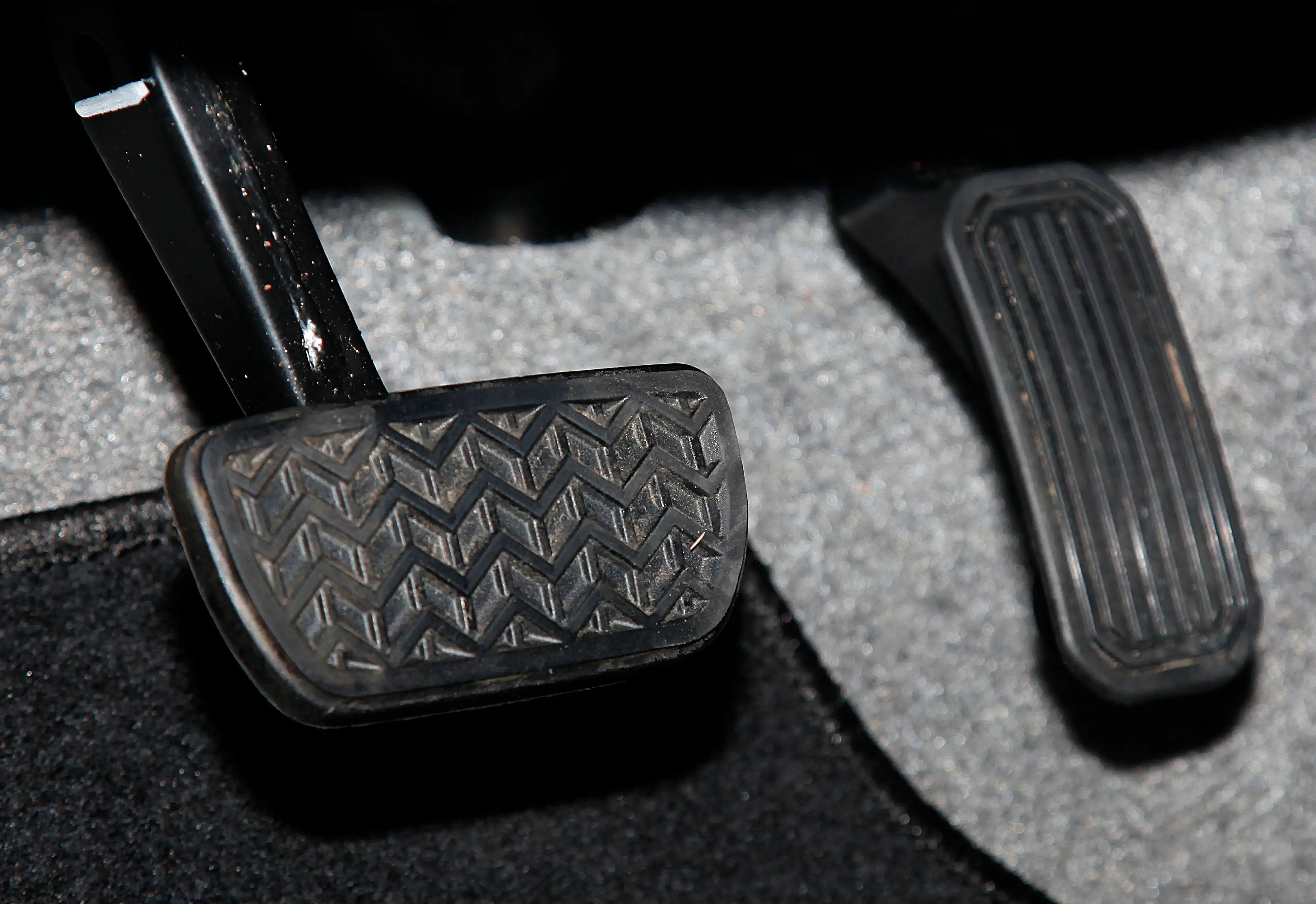 An automobile brake pedal