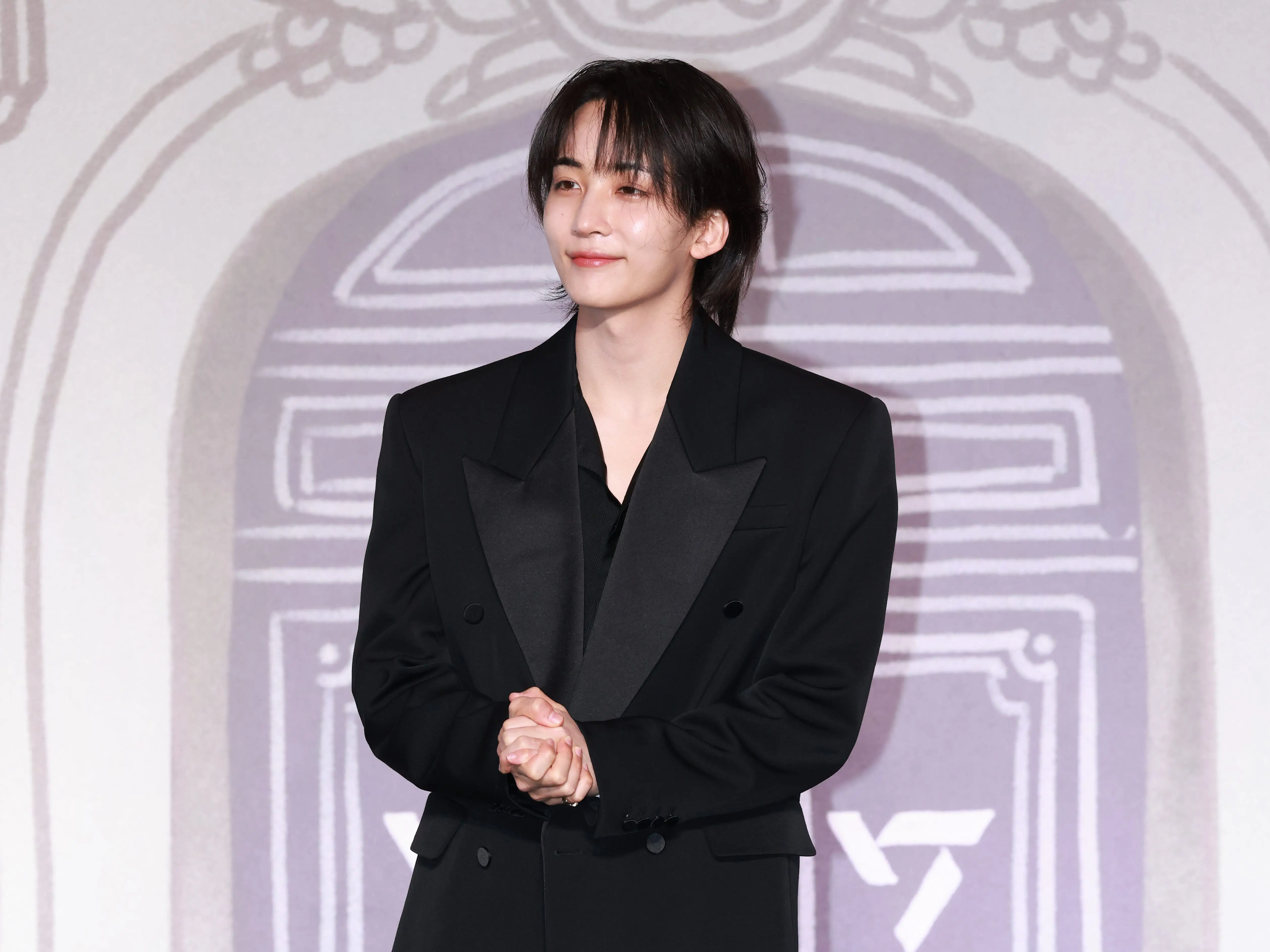 Jeonghan of SEVENTEEN attends SEVENTEEN Best Album '17 Is Right Here' Press Conference at Conrad Seoul in Yeongdeungpo-gu on April 29, 2024 in Seoul, South Korea.