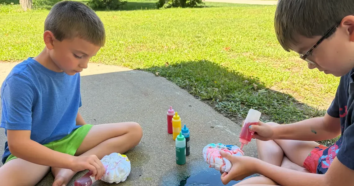 My kids’ summer schedule includes both fun and chores. We get the boring stuff done first.