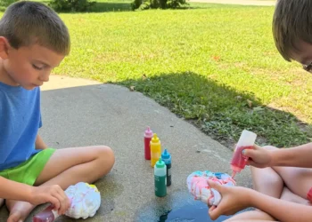 My kids’ summer schedule includes both fun and chores. We get the boring stuff done first.