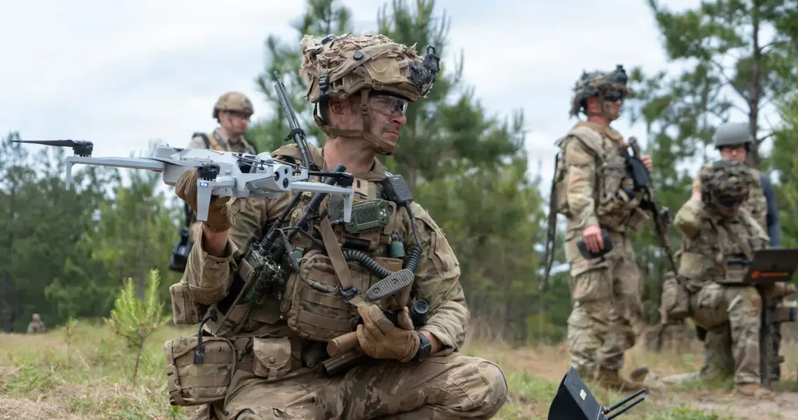 A US Army commander used attack drones and C4-packed robots to clear a deadly breach before soldiers even got in the fight