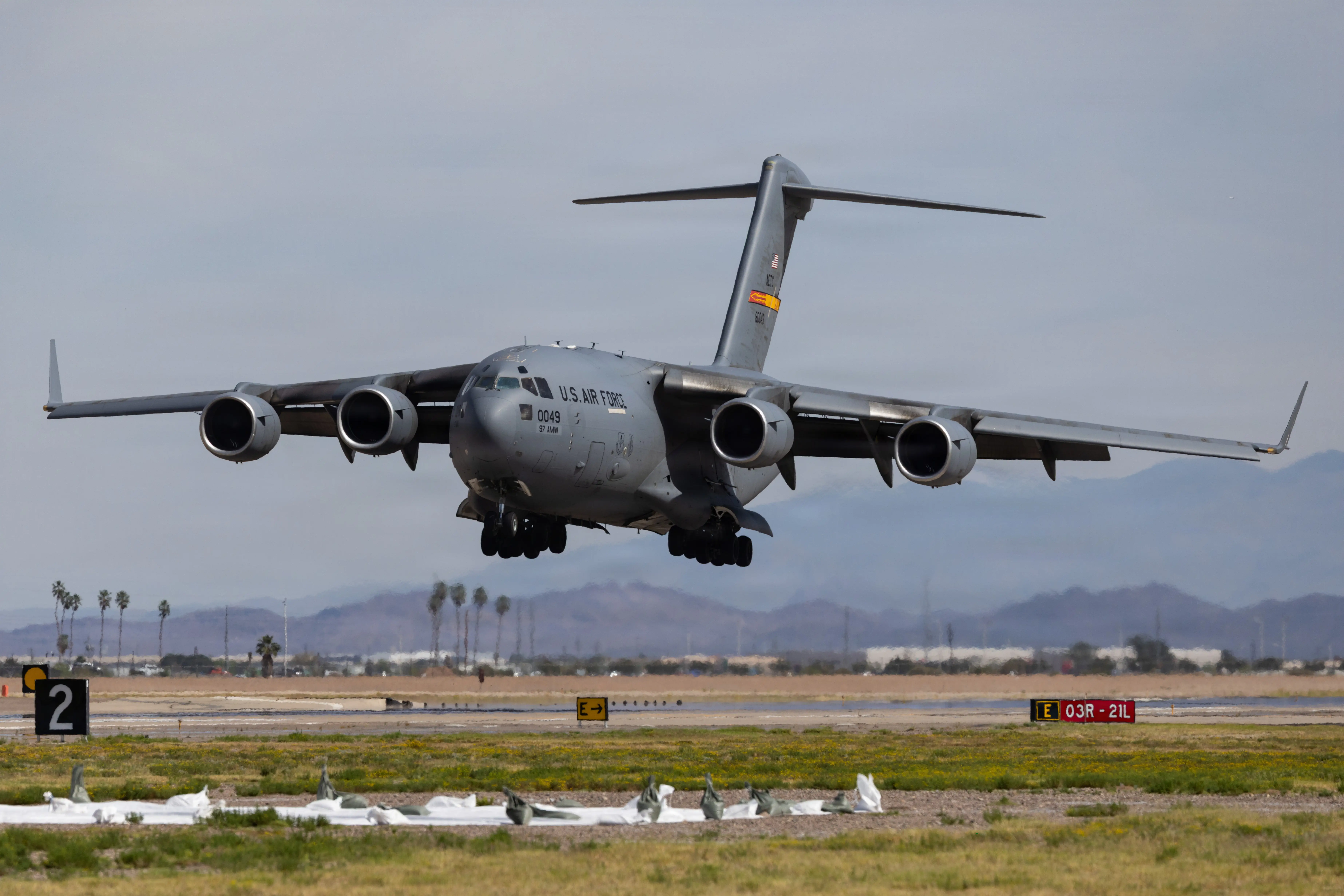 A C-17 Globemaster III.
