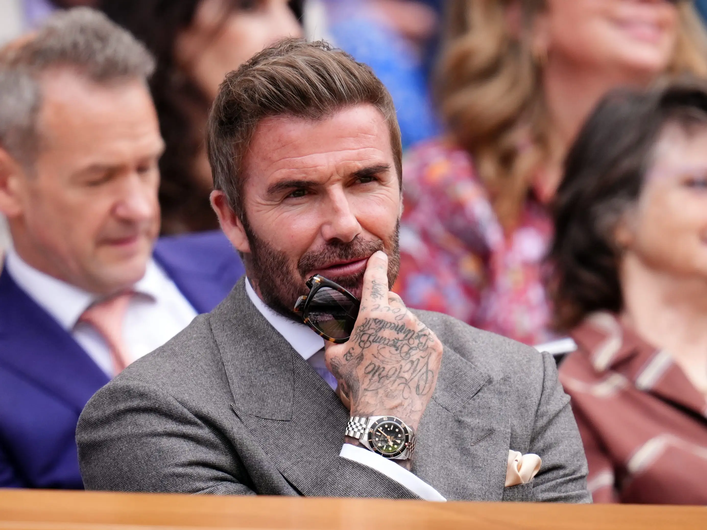 David Beckham at Wimbledon 2026.