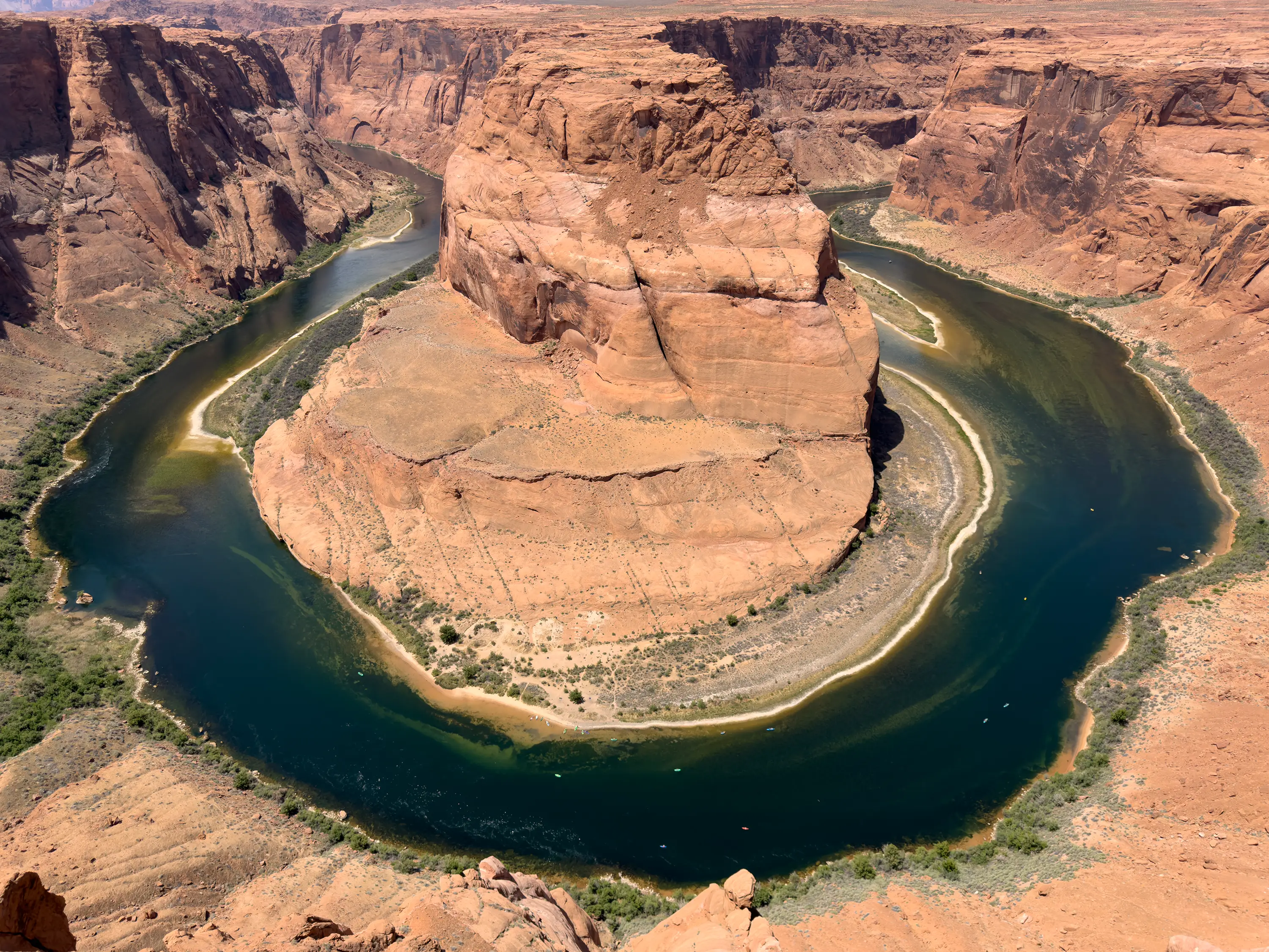 Horseshoe Bend, a horseshoe-shaped incised meander of the Colorado River