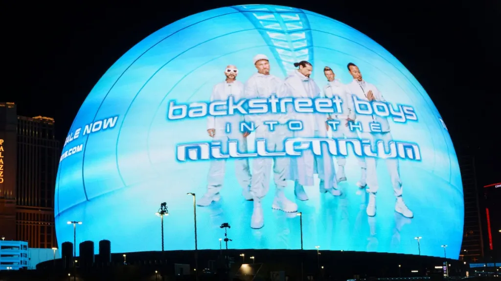 Backstreet Boys: Into The Millennium hits Vegas at the Sphere. (Kevin Carter/Getty Images)