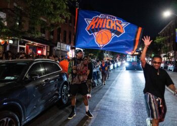 He grabbed a mic to riff about the Knicks. The rhyme became an anthem of unity.