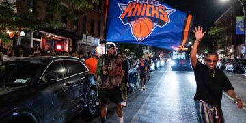 He grabbed a mic to riff about the Knicks. The rhyme became an anthem of unity.