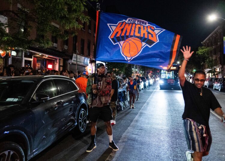 He grabbed a mic to riff about the Knicks. The rhyme became an anthem of unity.