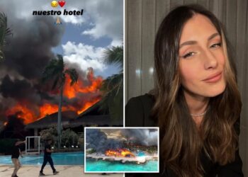 Guests charged back into Dominican resort  inferno for belongings, says hotel worker