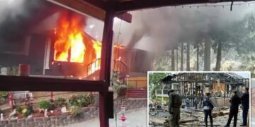 Fireworks explosion likely caused by  cigarette smoker obliterates three homes, injures 5 people
