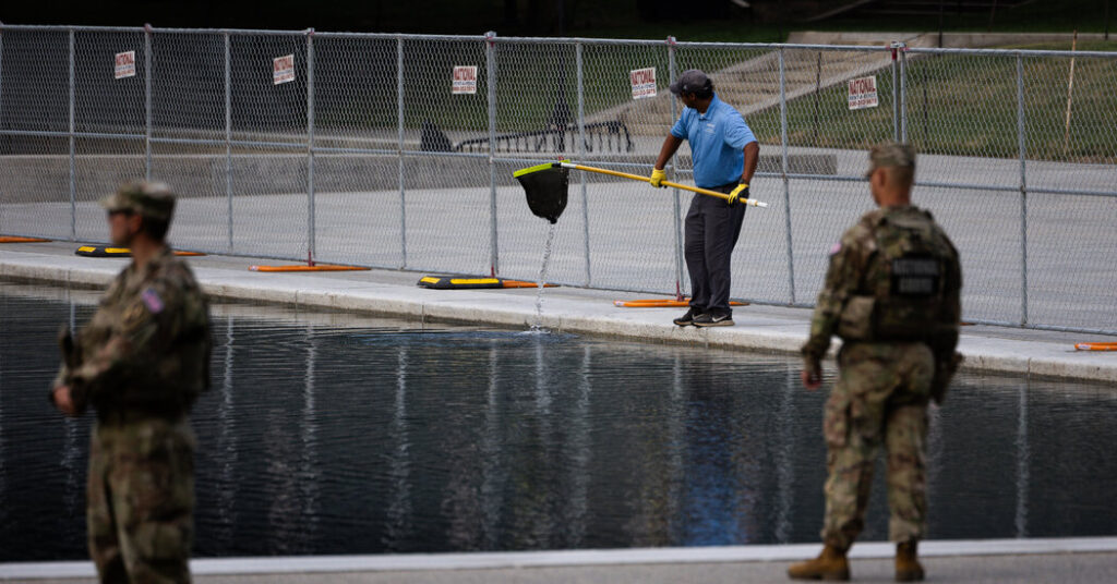 What to Know About Trump’s Claims of Vandalism at the Reflecting Pool