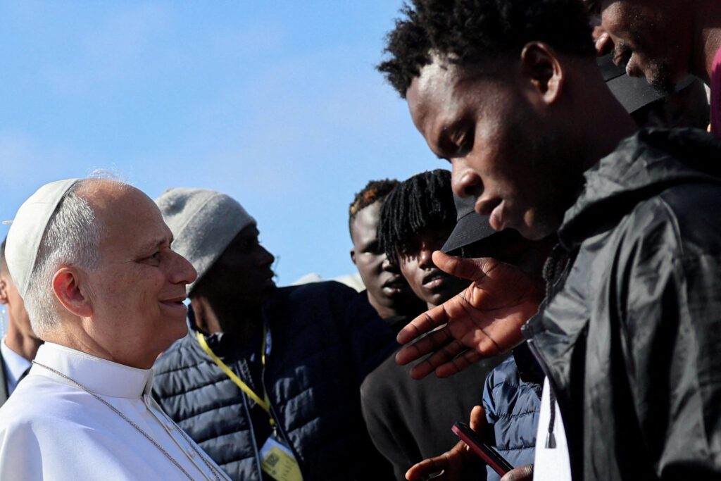 Pope Leo defends migrants while saying they should reconsider their journeys
