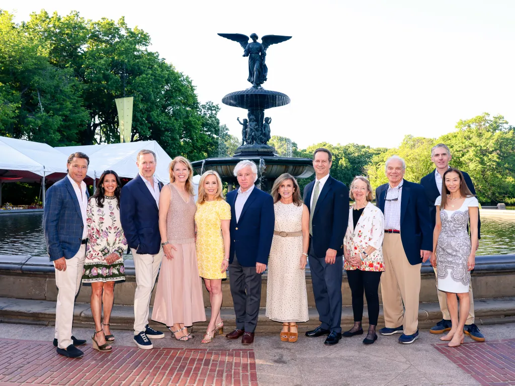 Central Park Conservancy’s Taste of Summer 2026 guests gathered in front of Bethesda Fountain.