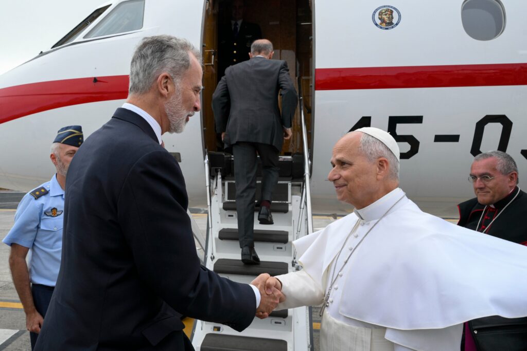 Pope Leo had to catch a ride from the king of Spain after plane’s engine failed